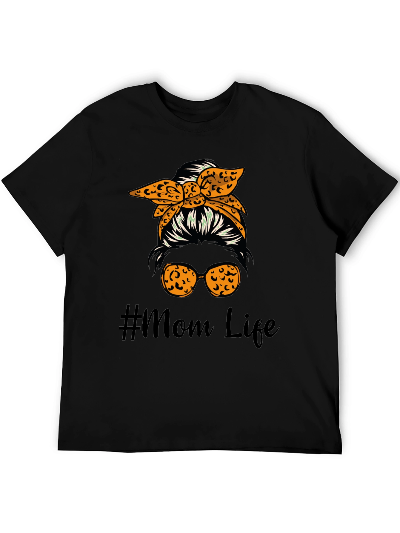 #Mom Life Messy Bun Graphic Tee - Cute Casual Style