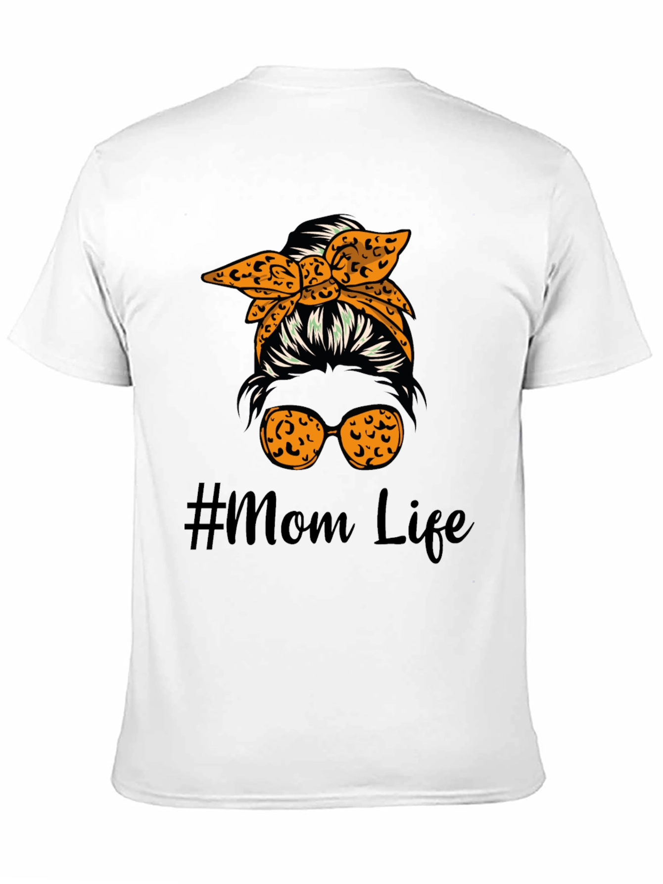 #Mom Life Messy Bun Graphic Tee - Cute Casual Style