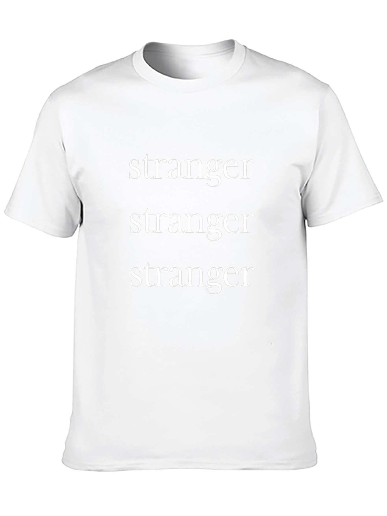 Stranger Graphic Tee - Black Cotton T-Shirt