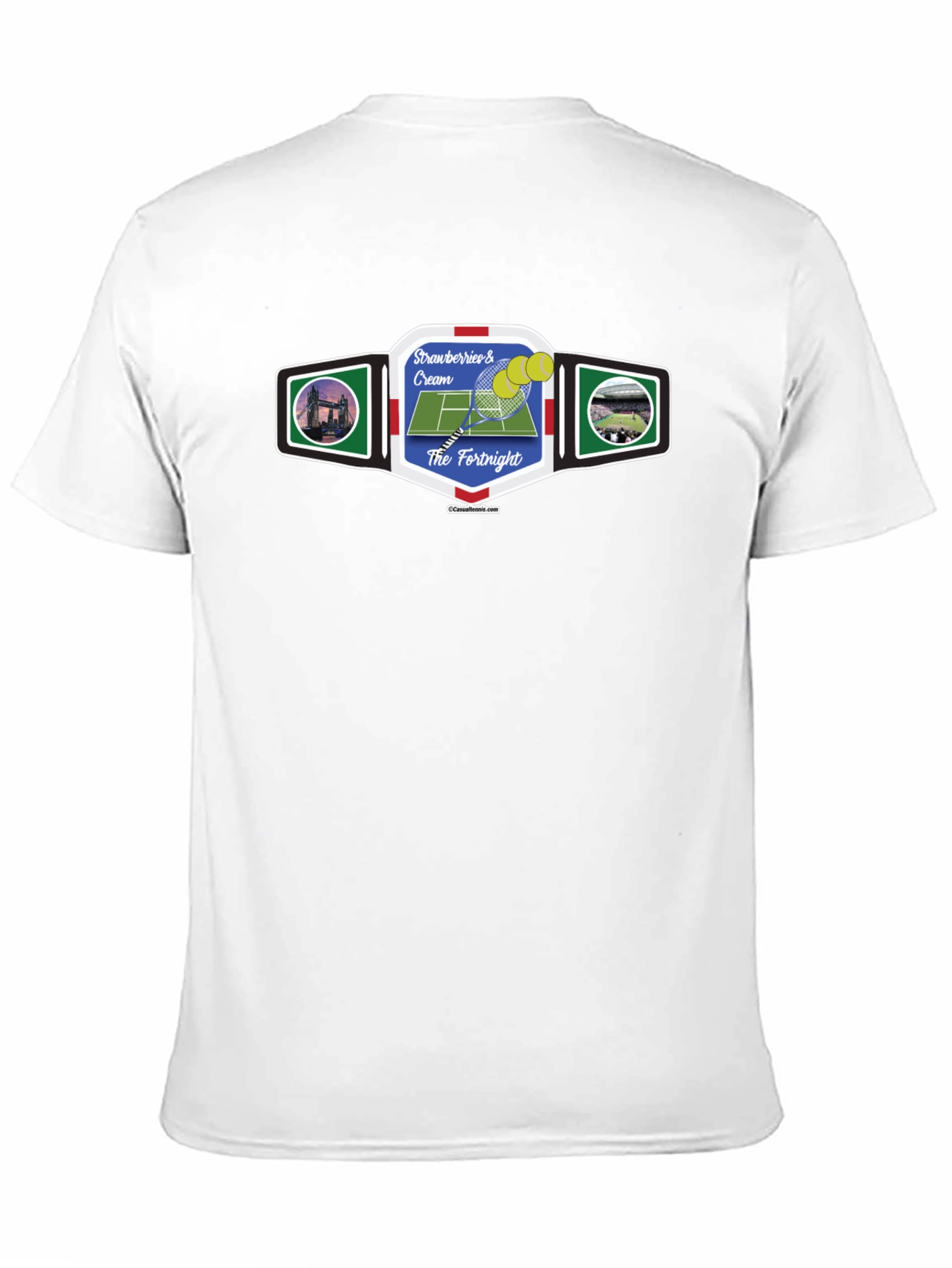 Strawberries & Cream Tennis T-Shirt - The Fortnight