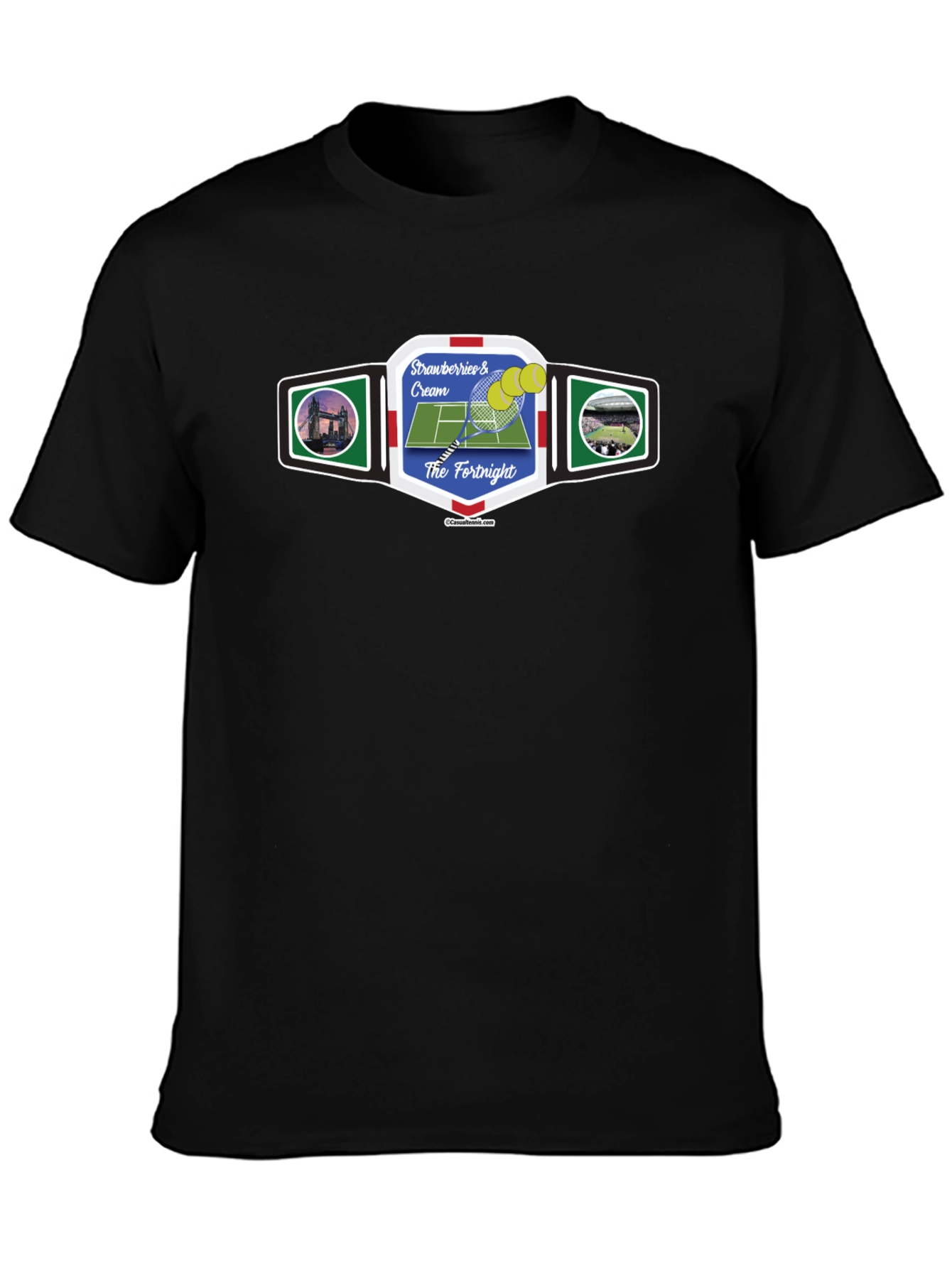 Strawberries & Cream Tennis T-Shirt - The Fortnight