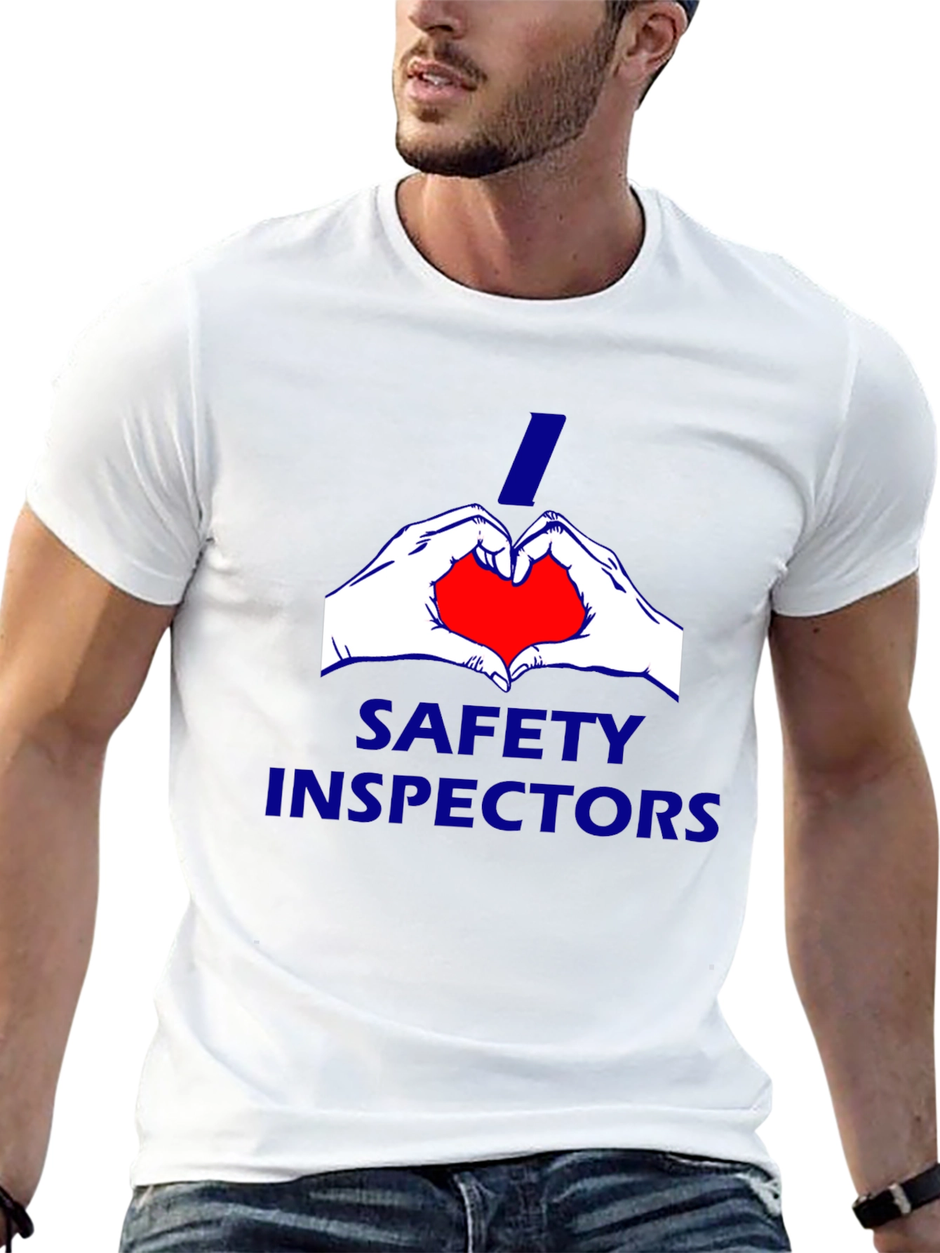 I Heart Safety Inspectors Black T-Shirt