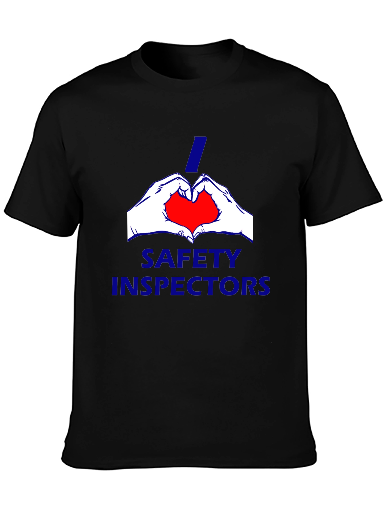 I Heart Safety Inspectors Black T-Shirt