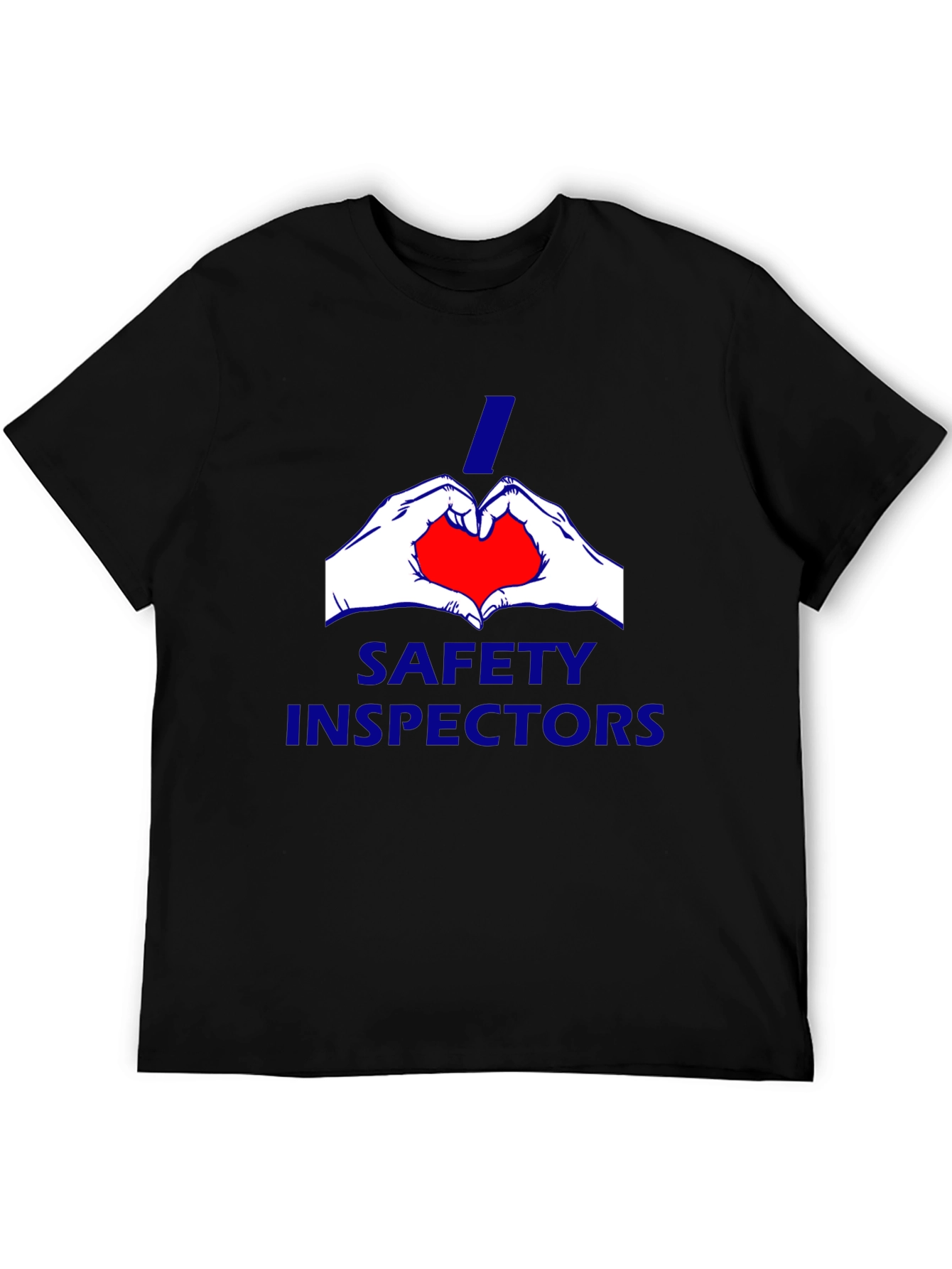 I Heart Safety Inspectors Black T-Shirt