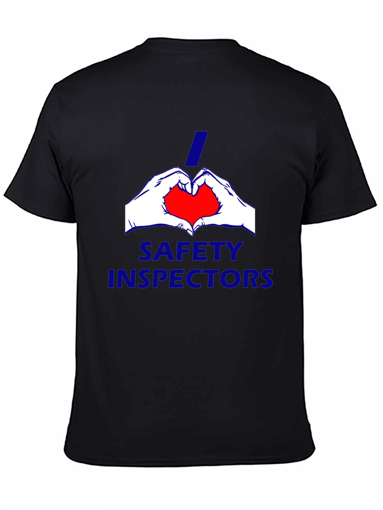 I Heart Safety Inspectors Black T-Shirt