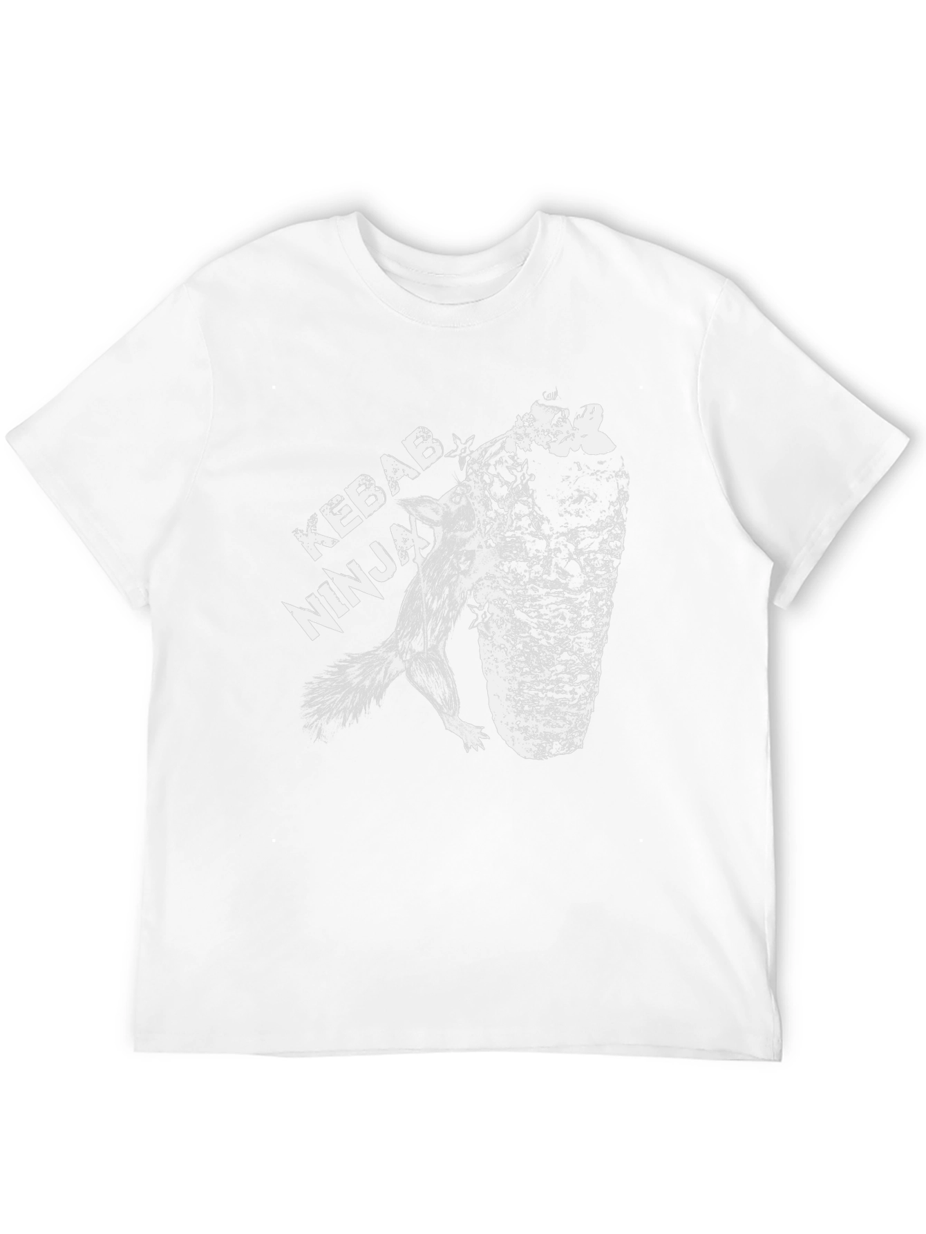 Kebab Ninja Black Graphic T-Shirt Unique Design