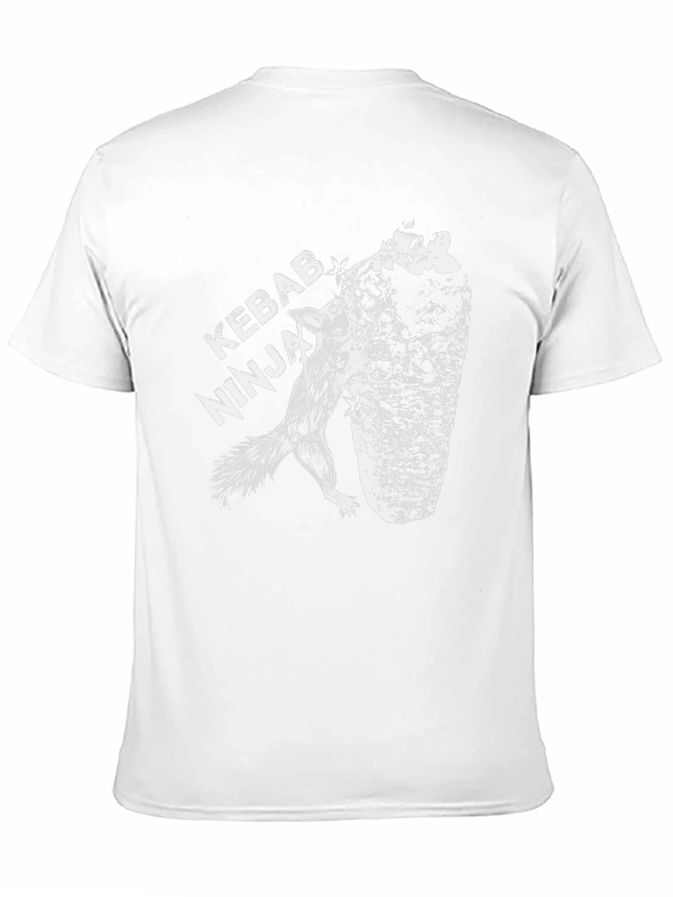 Kebab Ninja Black Graphic T-Shirt Unique Design