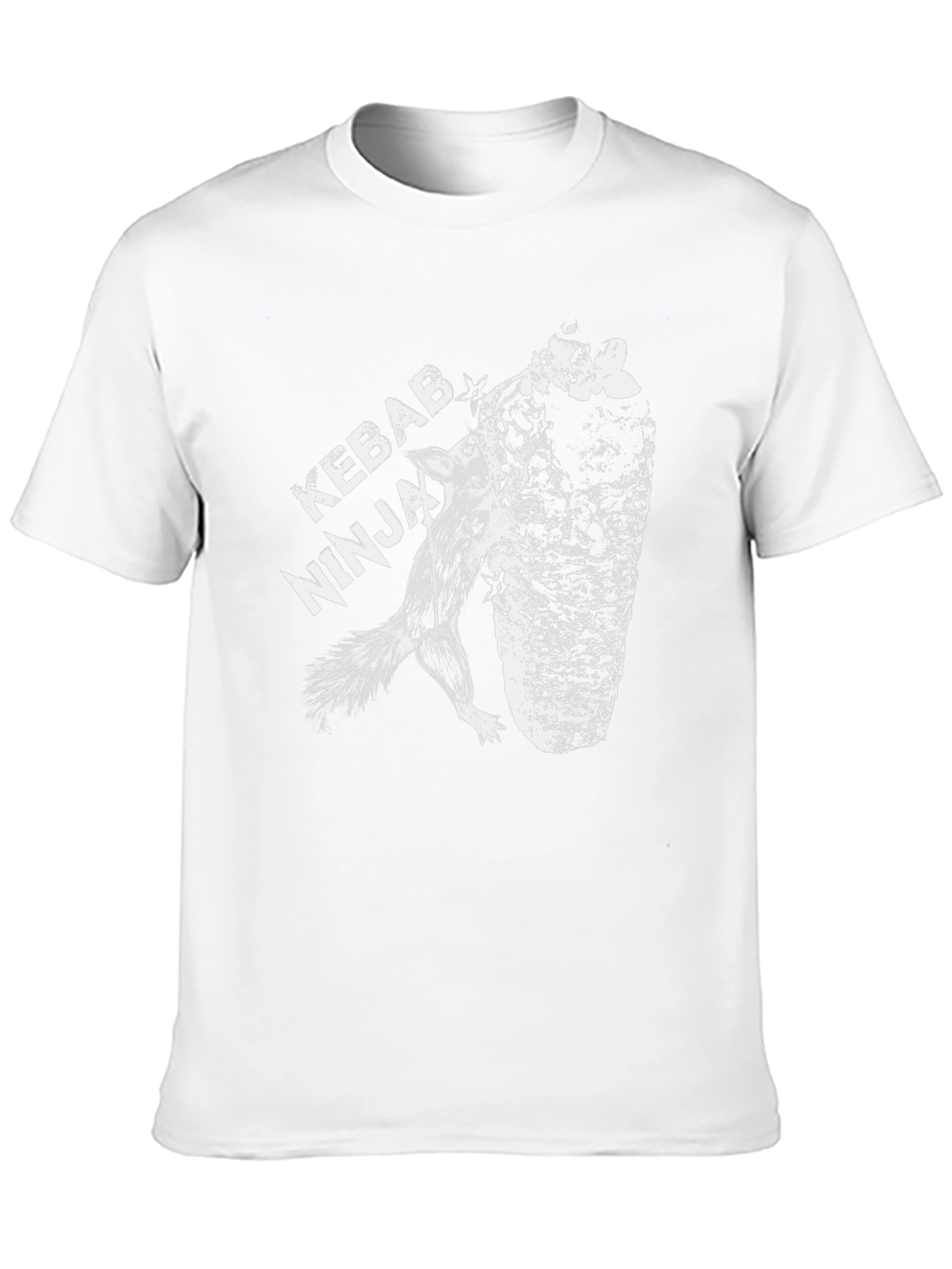 Kebab Ninja Black Graphic T-Shirt Unique Design