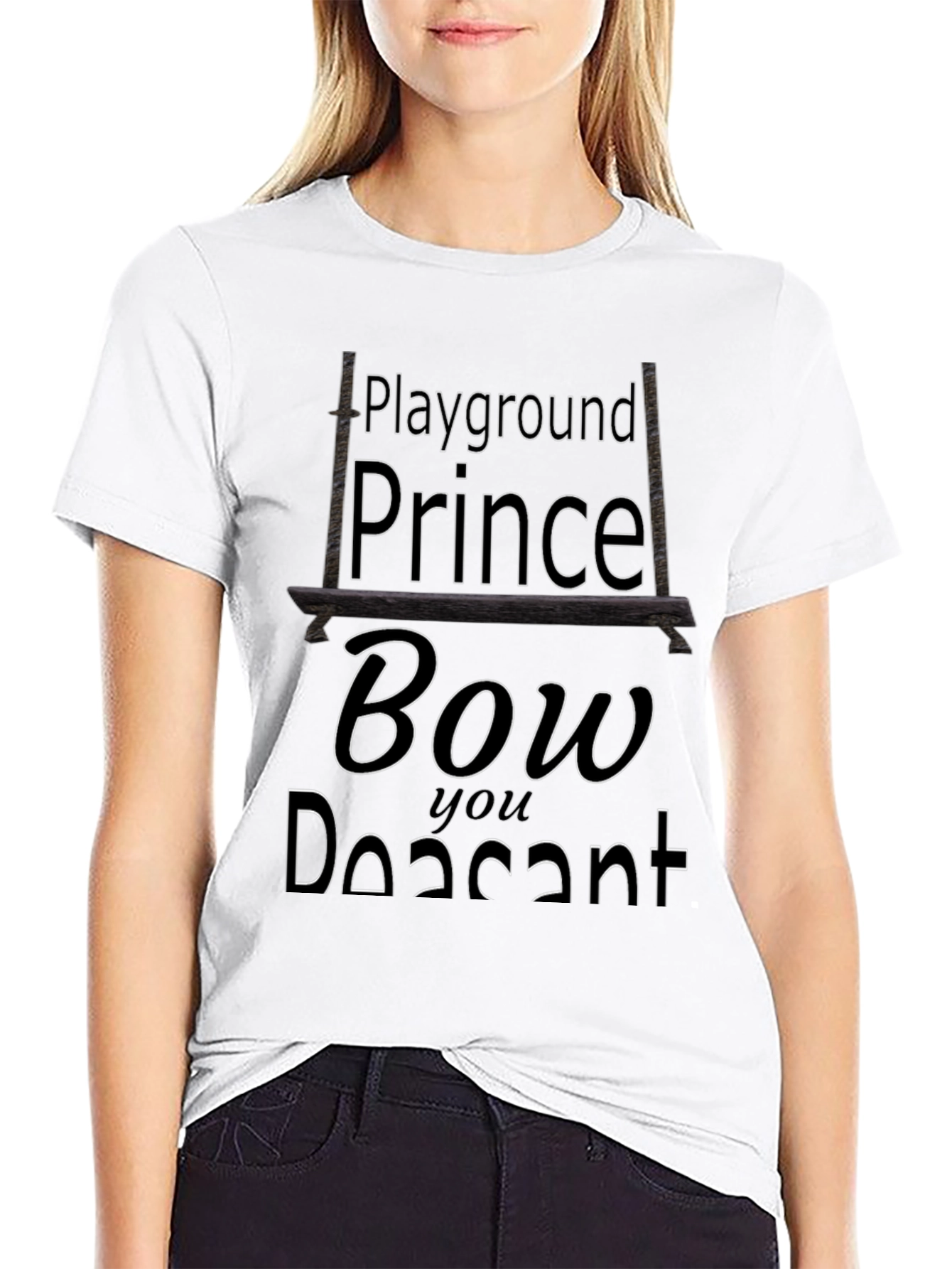 Playground Prince Black Graphic Tee