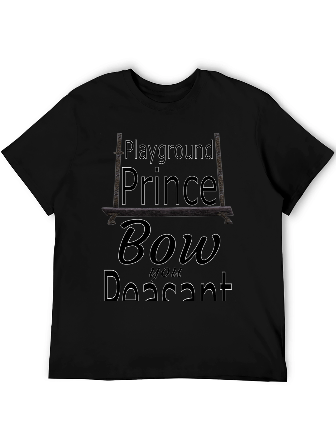 Playground Prince Black Graphic Tee