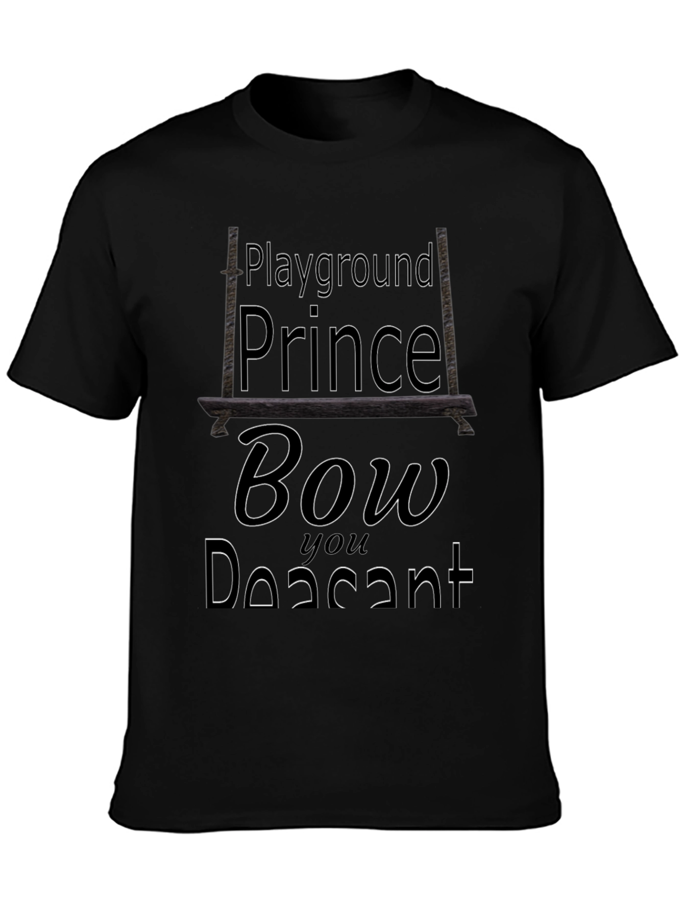 Playground Prince Black Graphic Tee