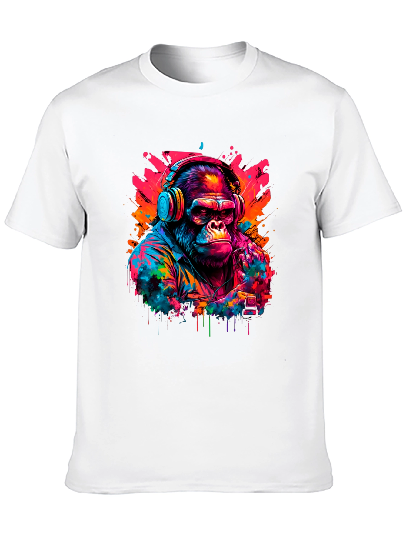 Cool Gorilla DJ Graphic T-Shirt