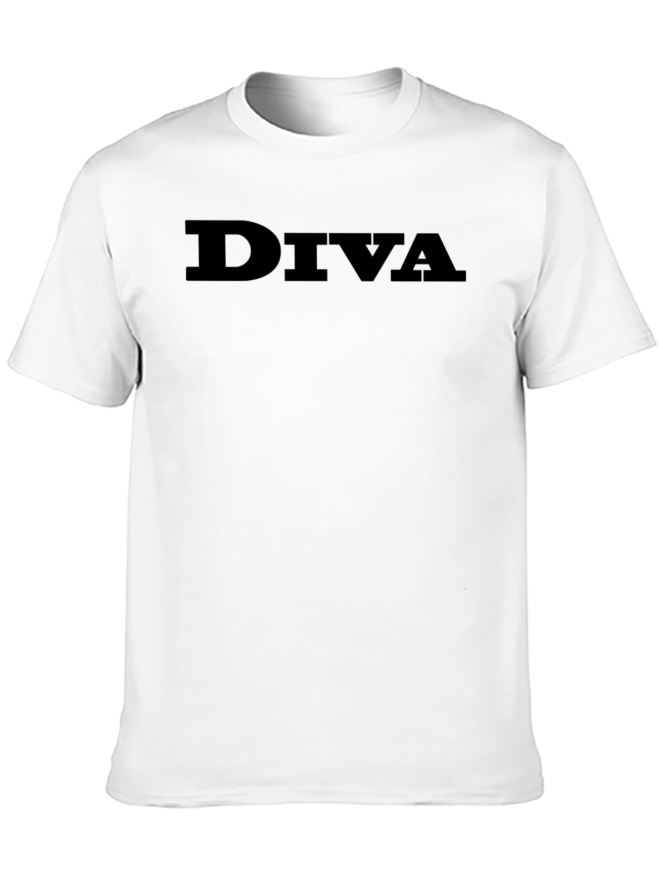 Diva Graphic Tee - Classic Black Cotton T-Shirt