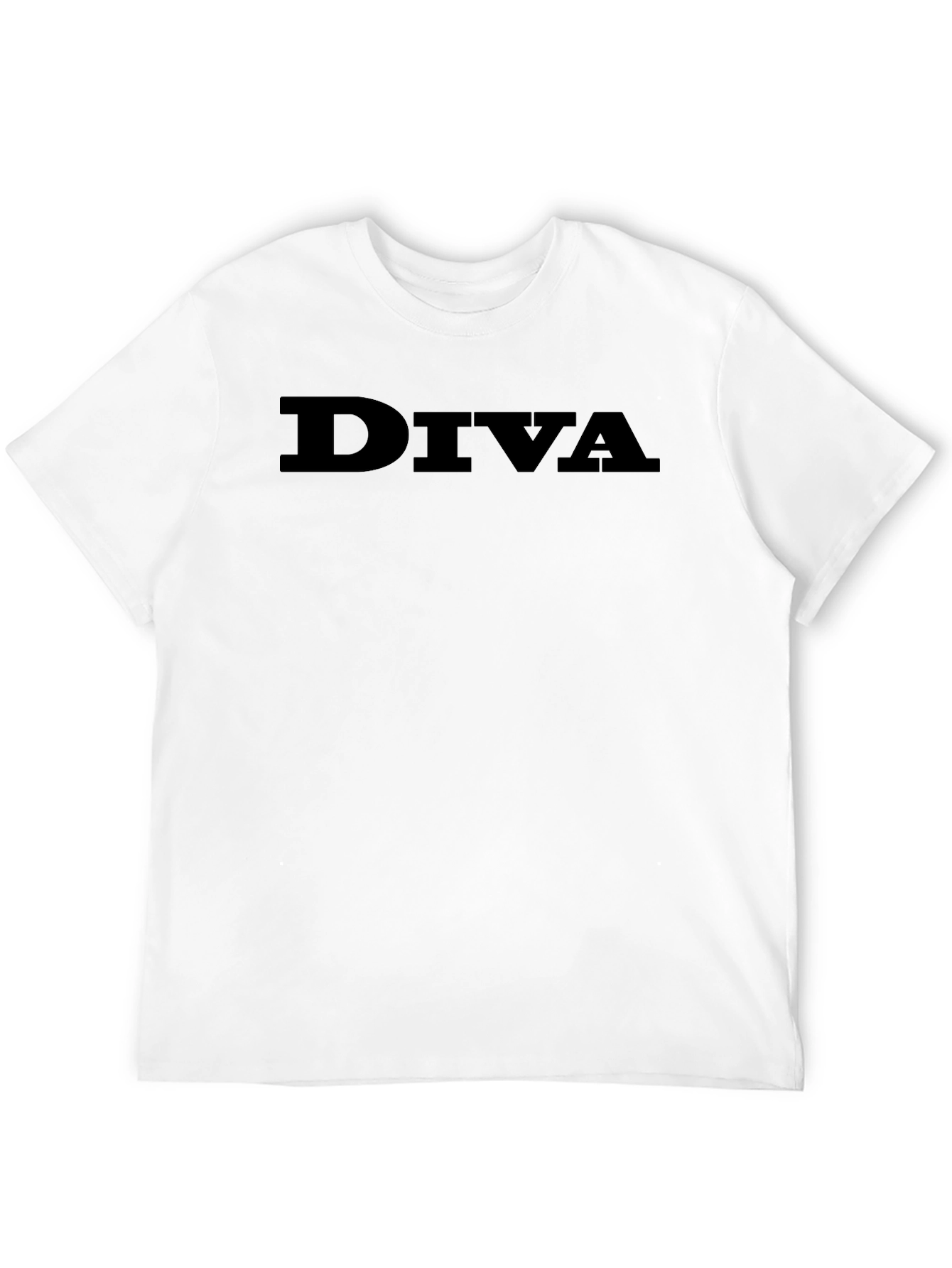Diva Graphic Tee - Classic Black Cotton T-Shirt
