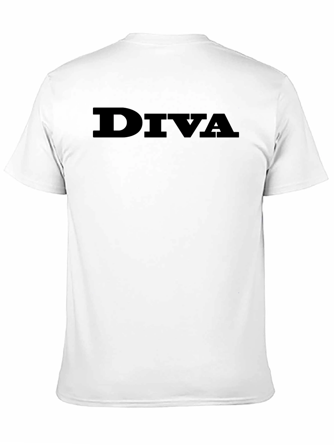 Diva Graphic Tee - Classic Black Cotton T-Shirt