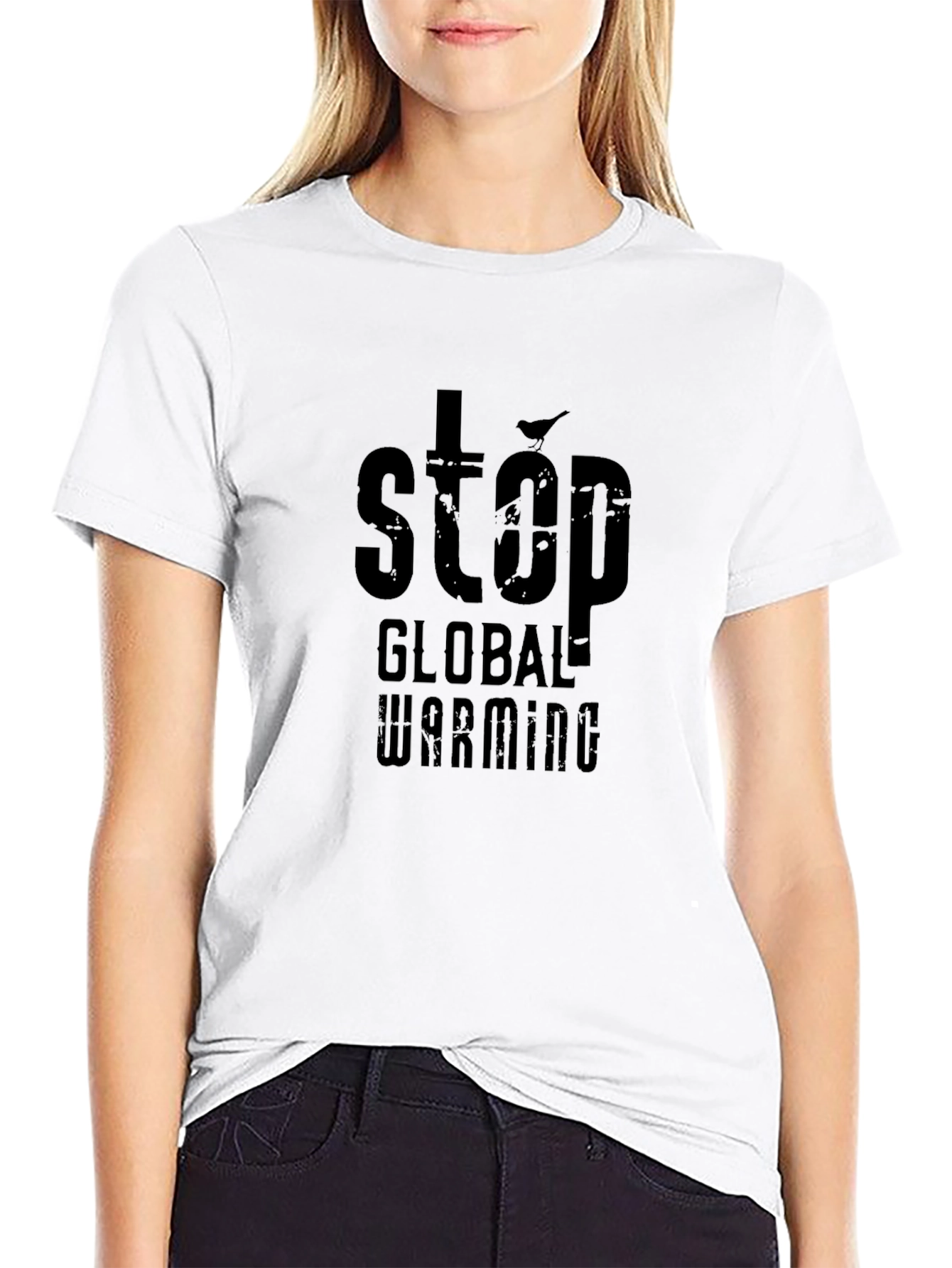 Stop Global Warming Graphic Tee - Eco-Friendly Activism