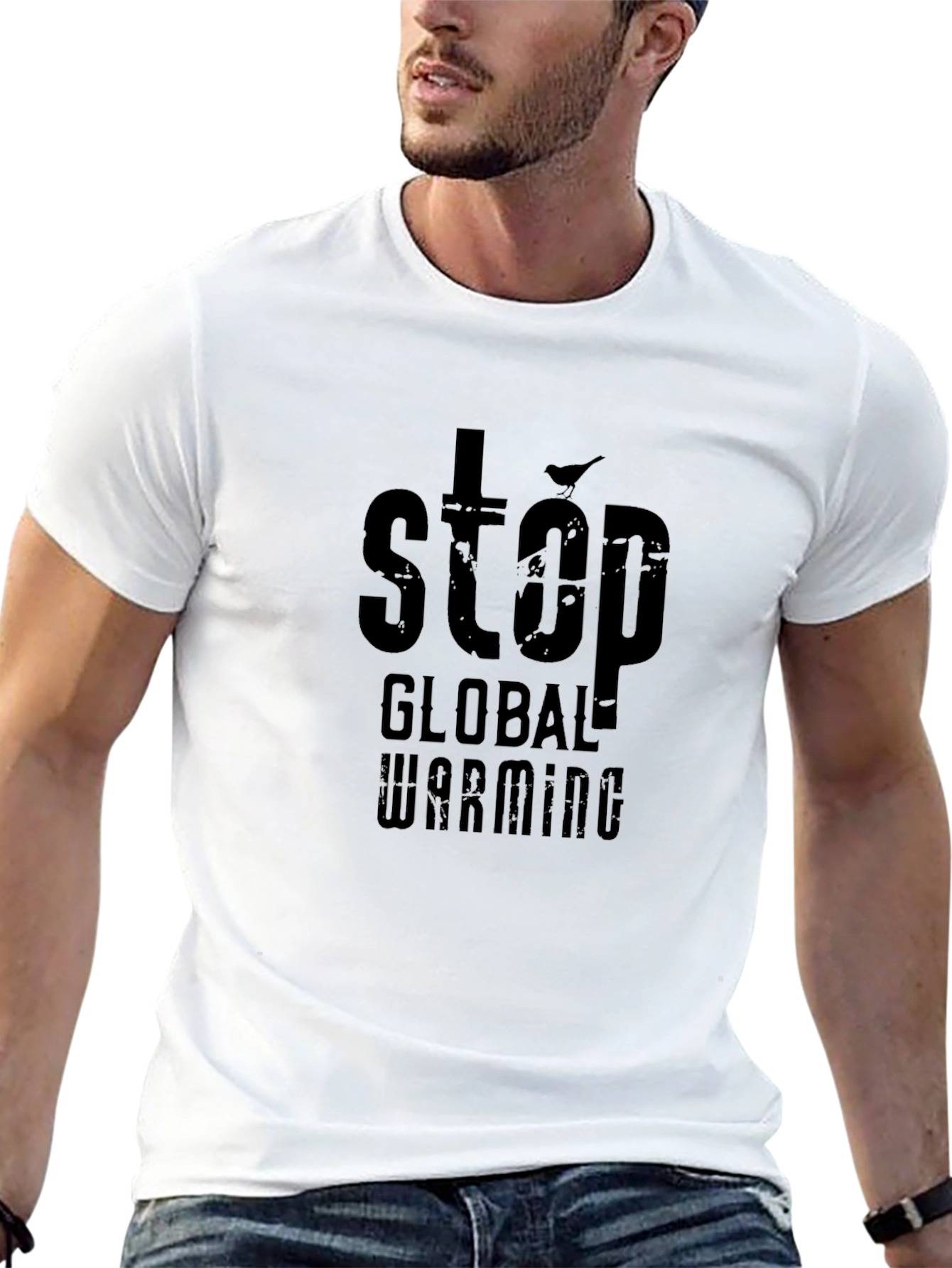 Stop Global Warming Graphic Tee - Eco-Friendly Activism
