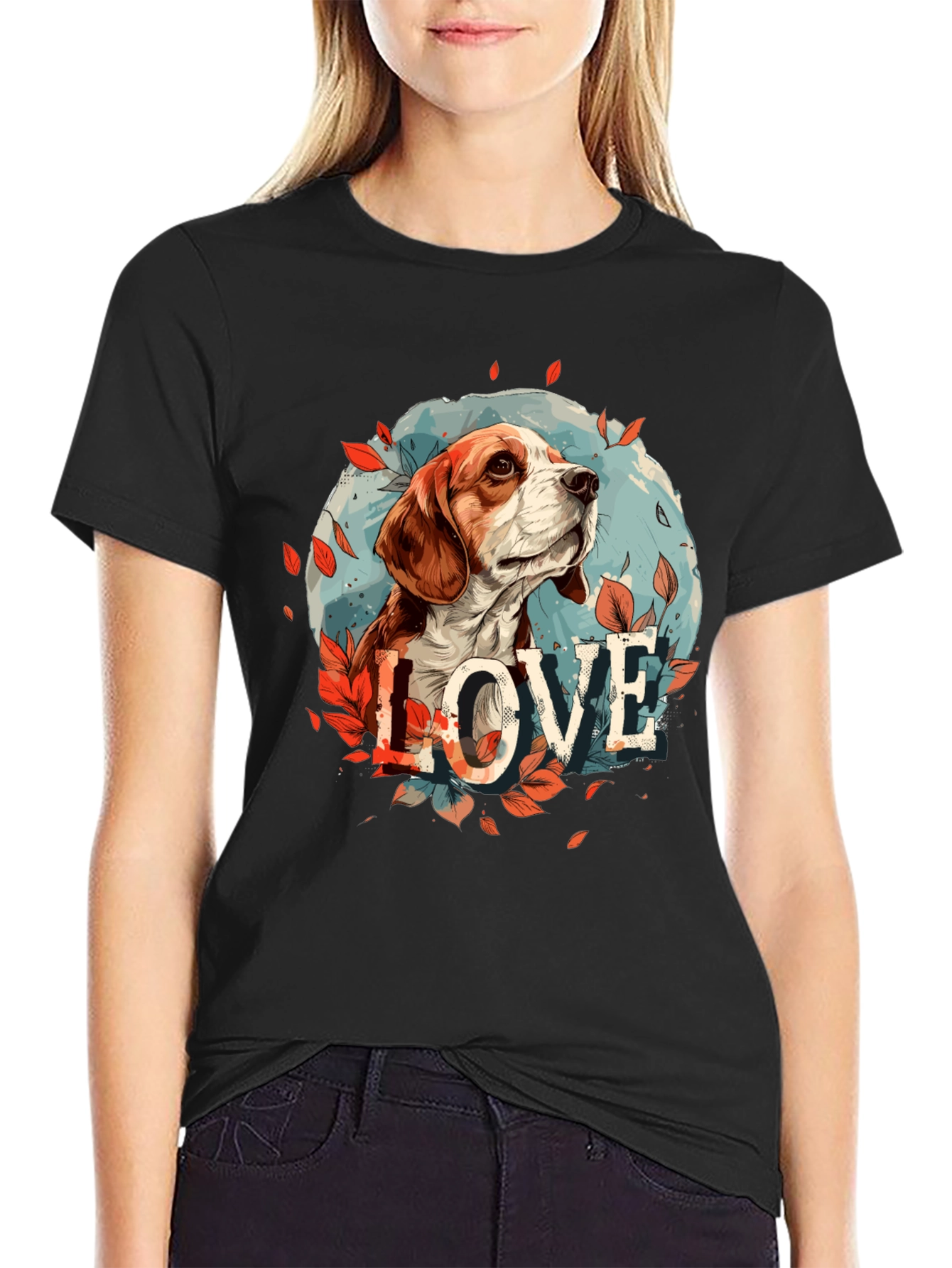 Dog Love T-Shirt - Cute Beagle Design