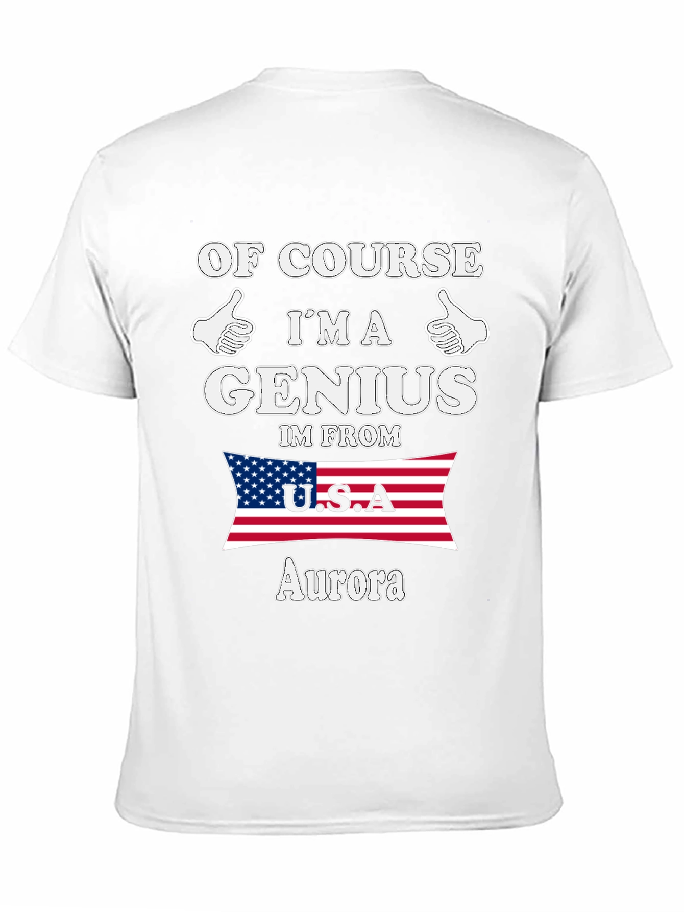 Genius From USA Aurora Novelty Graphic T-Shirt
