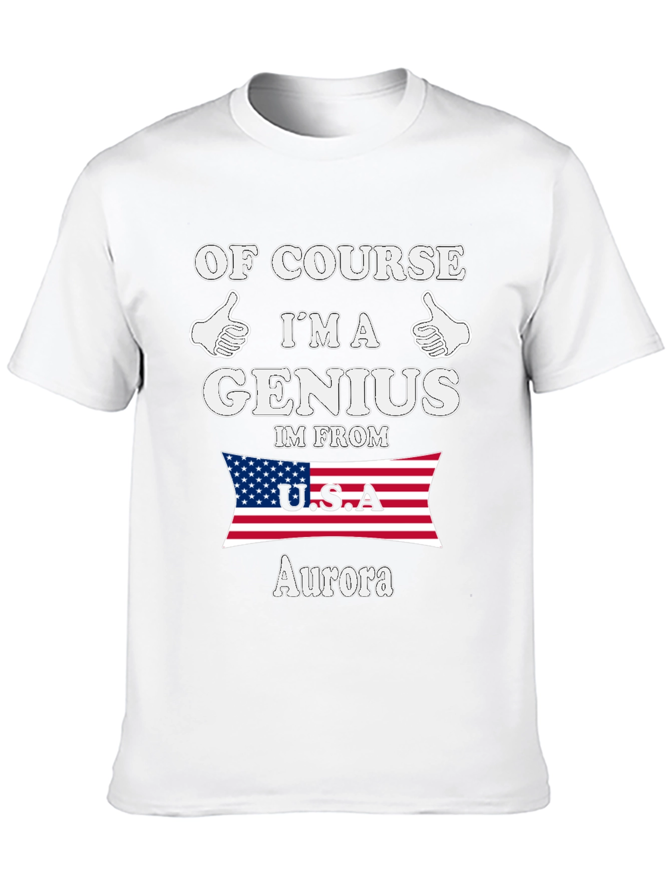 Genius From USA Aurora Novelty Graphic T-Shirt