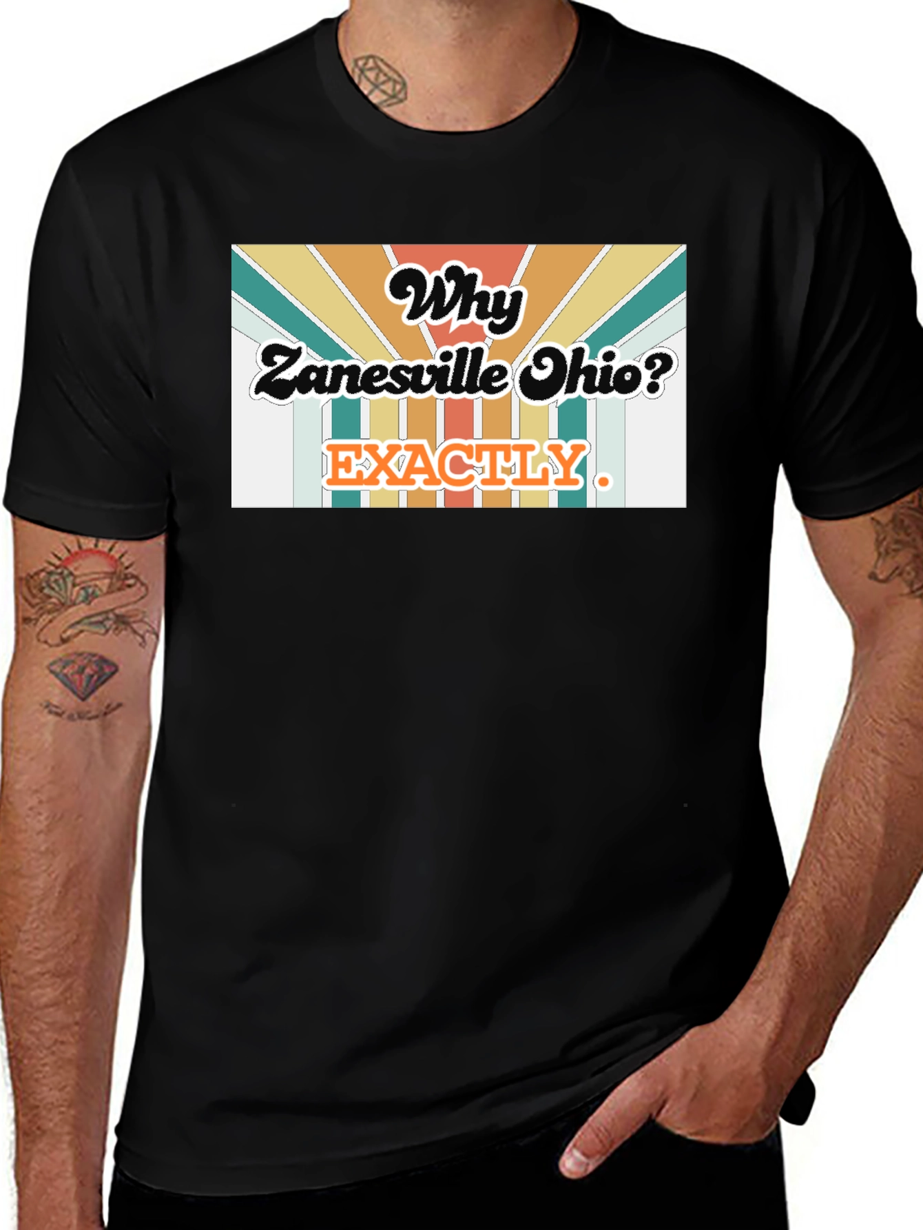 Why Zanesville Ohio? T-Shirt - Retro Style