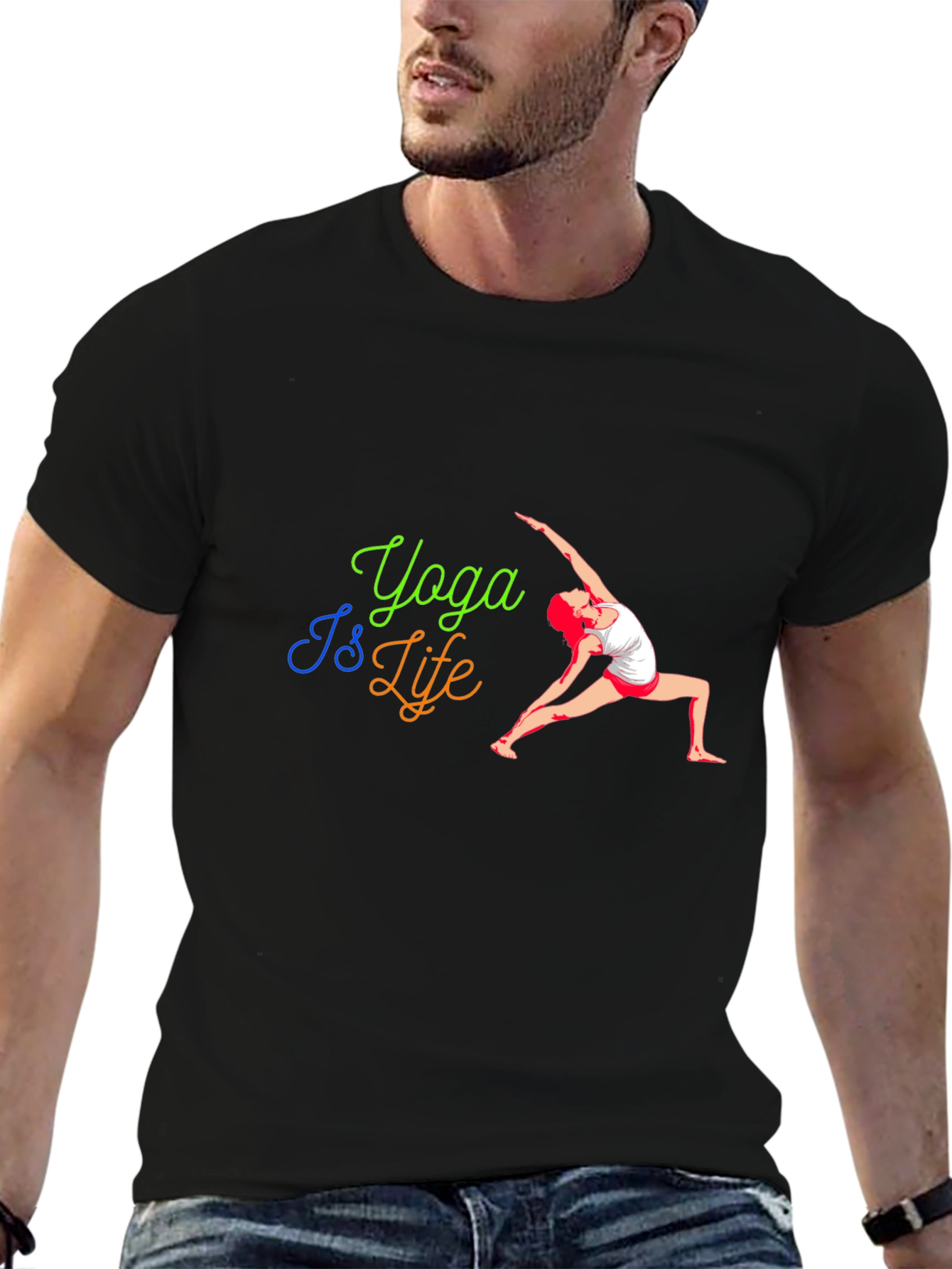 Yoga Is Life T-Shirt - Fitness Fashion Tee