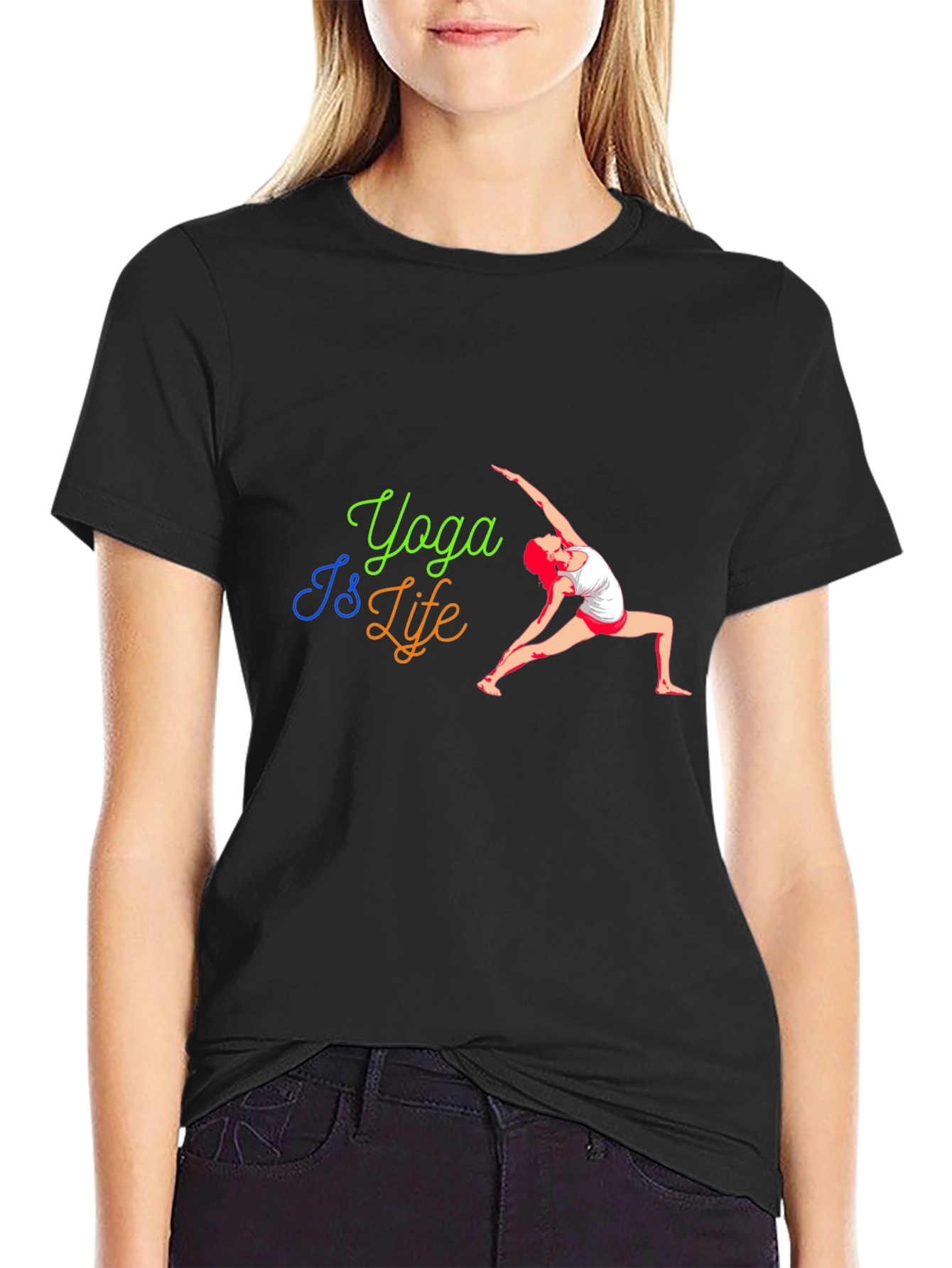 Yoga Is Life T-Shirt - Fitness Fashion Tee