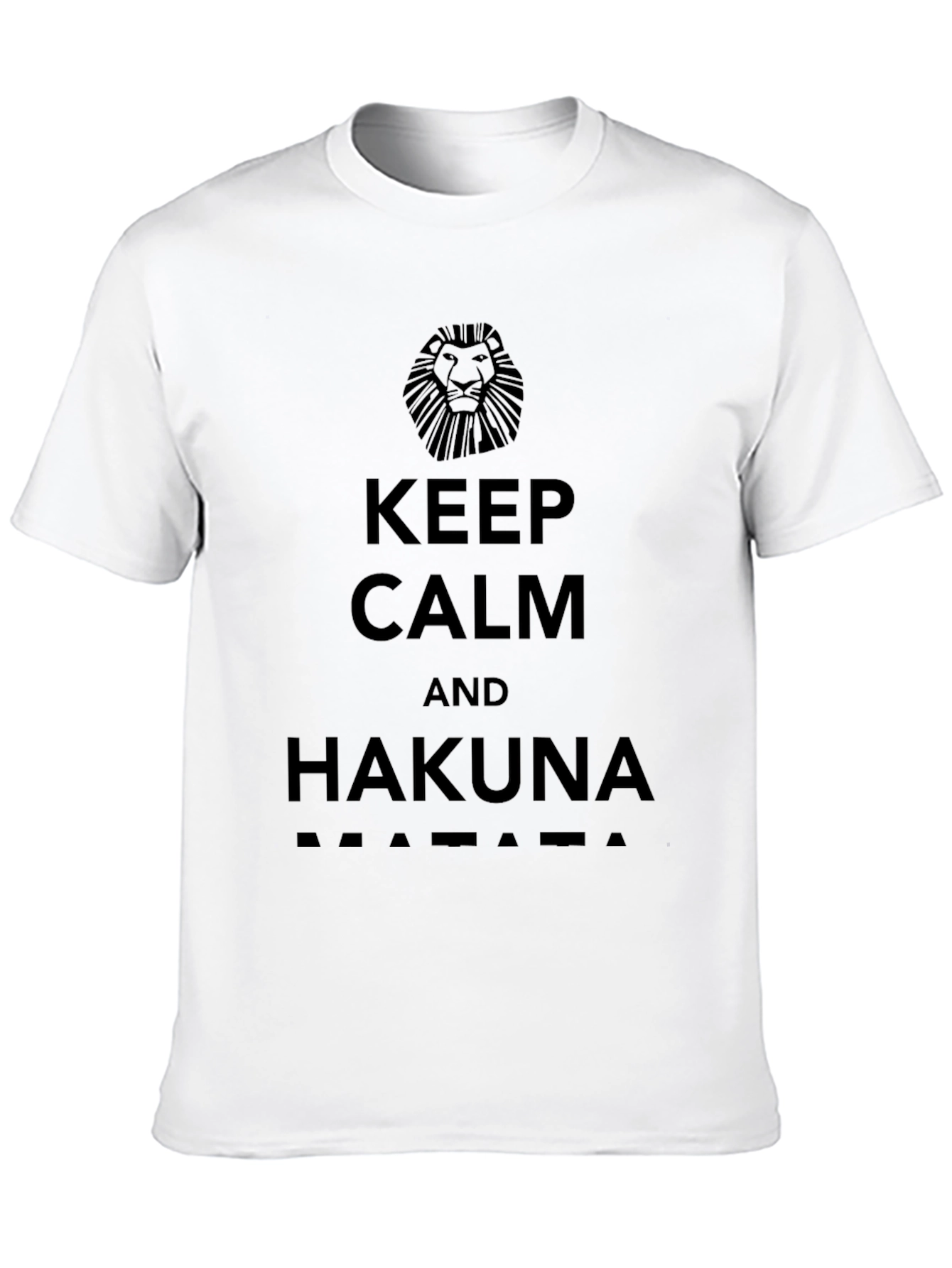 Keep Calm & Hakuna Matata Black T-Shirt