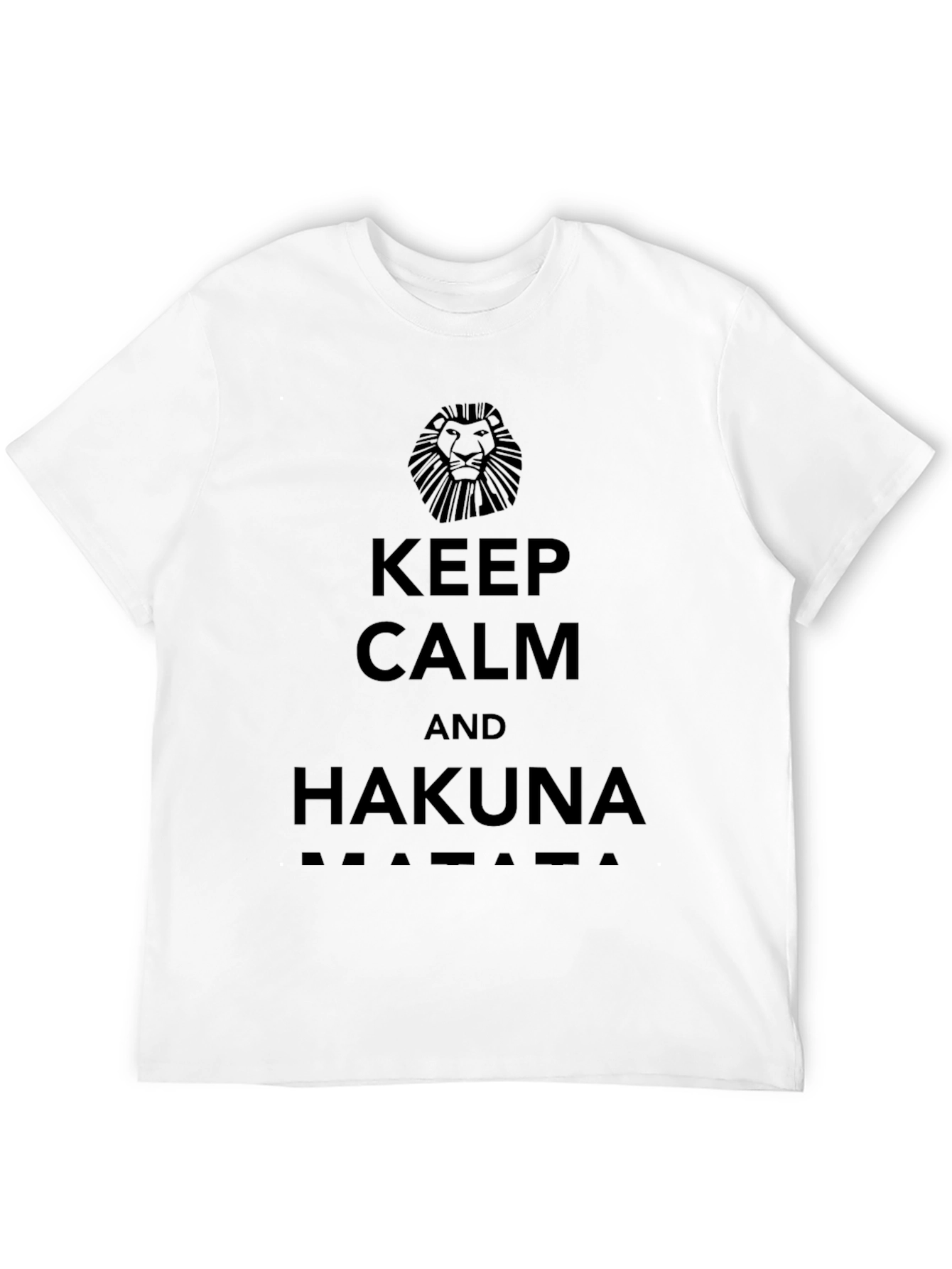 Keep Calm & Hakuna Matata Black T-Shirt