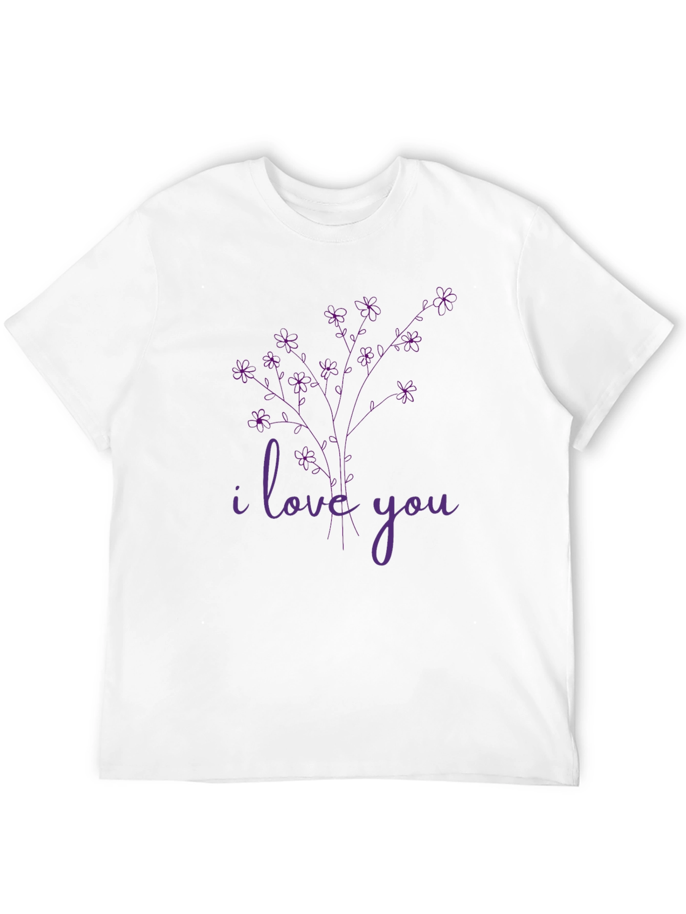I Love You Floral Graphic Tee
