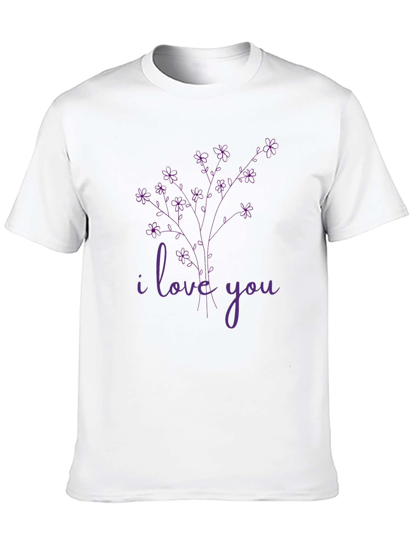 I Love You Floral Graphic Tee