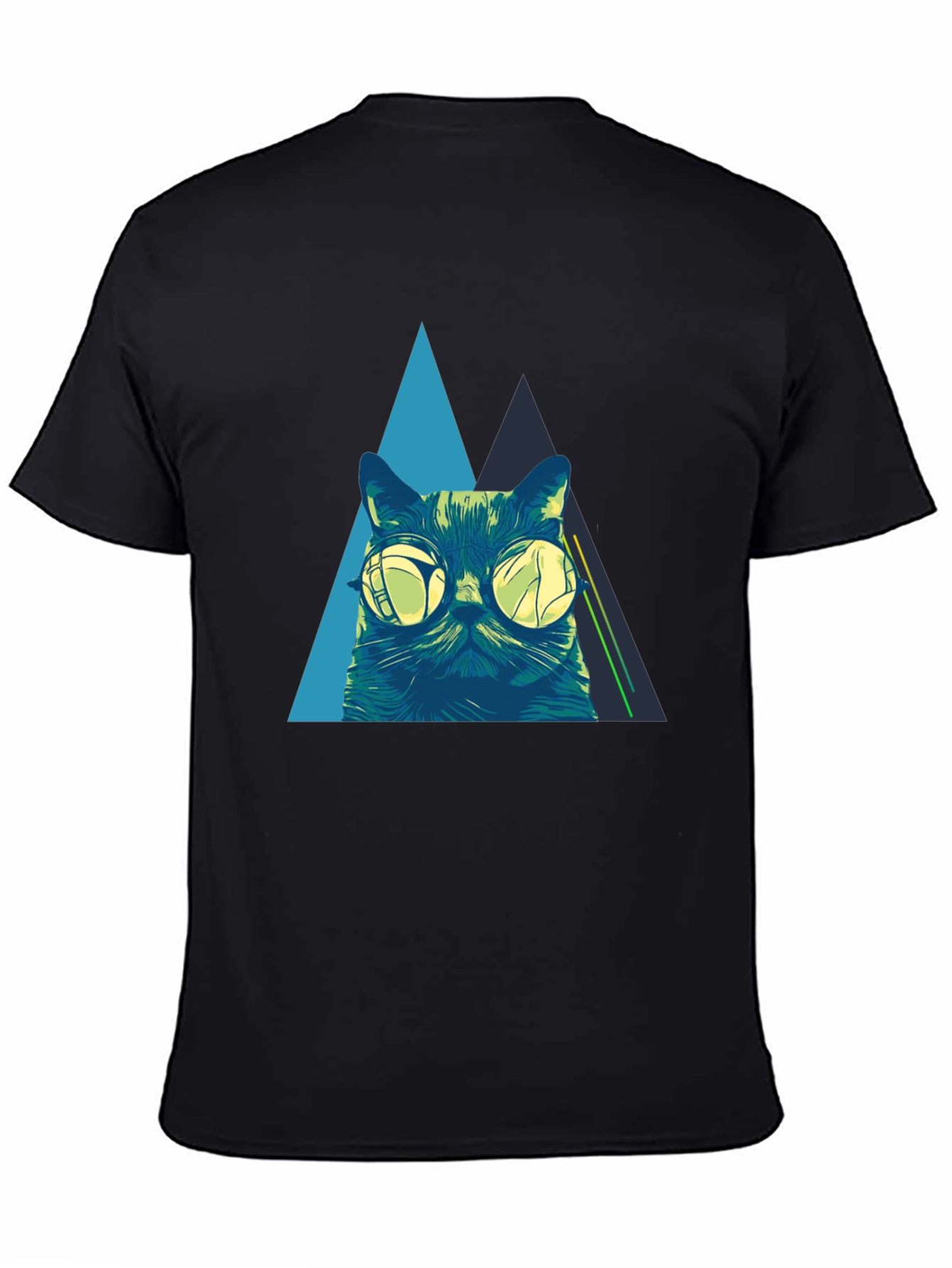Cool Cat Graphic Tee - Black T-Shirt