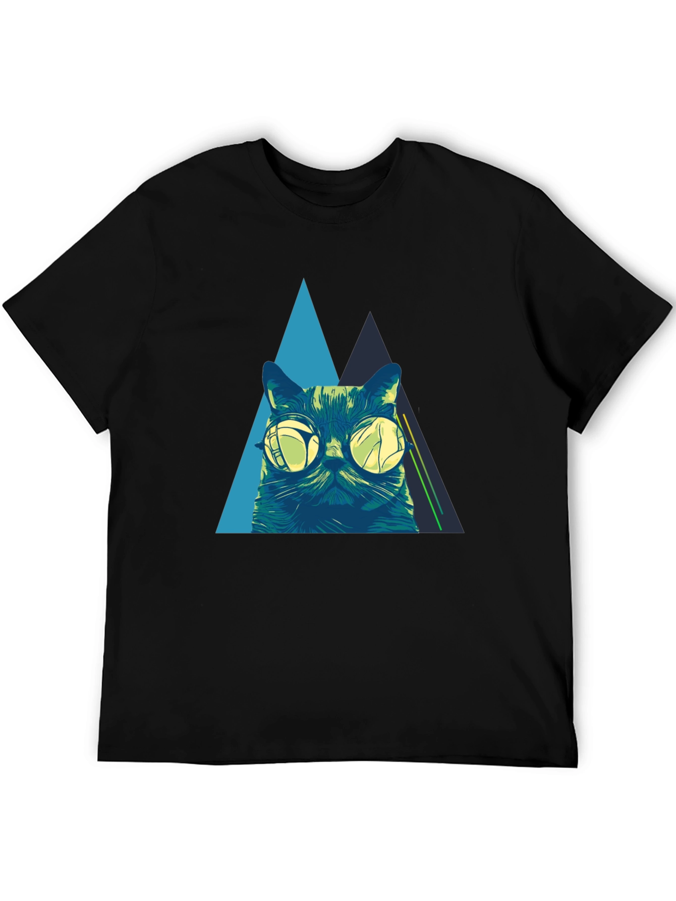 Cool Cat Graphic Tee - Black T-Shirt