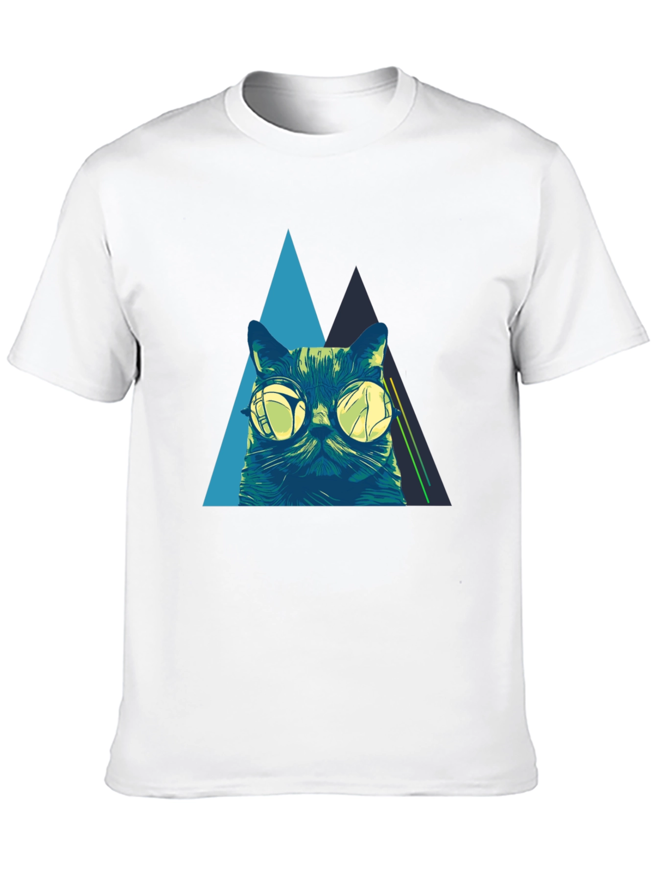 Cool Cat Graphic Tee - Black T-Shirt