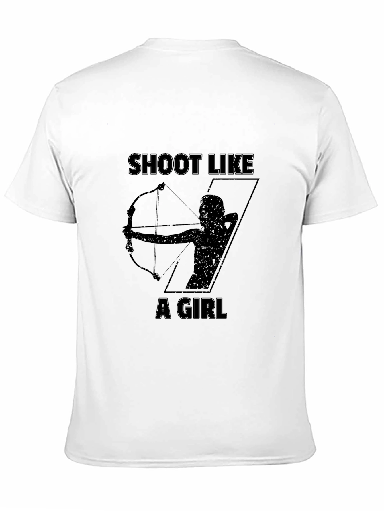 Shoot Like a Girl Black Graphic Tee