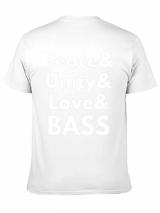 Peace Unity Love & Bass Graphic Tee