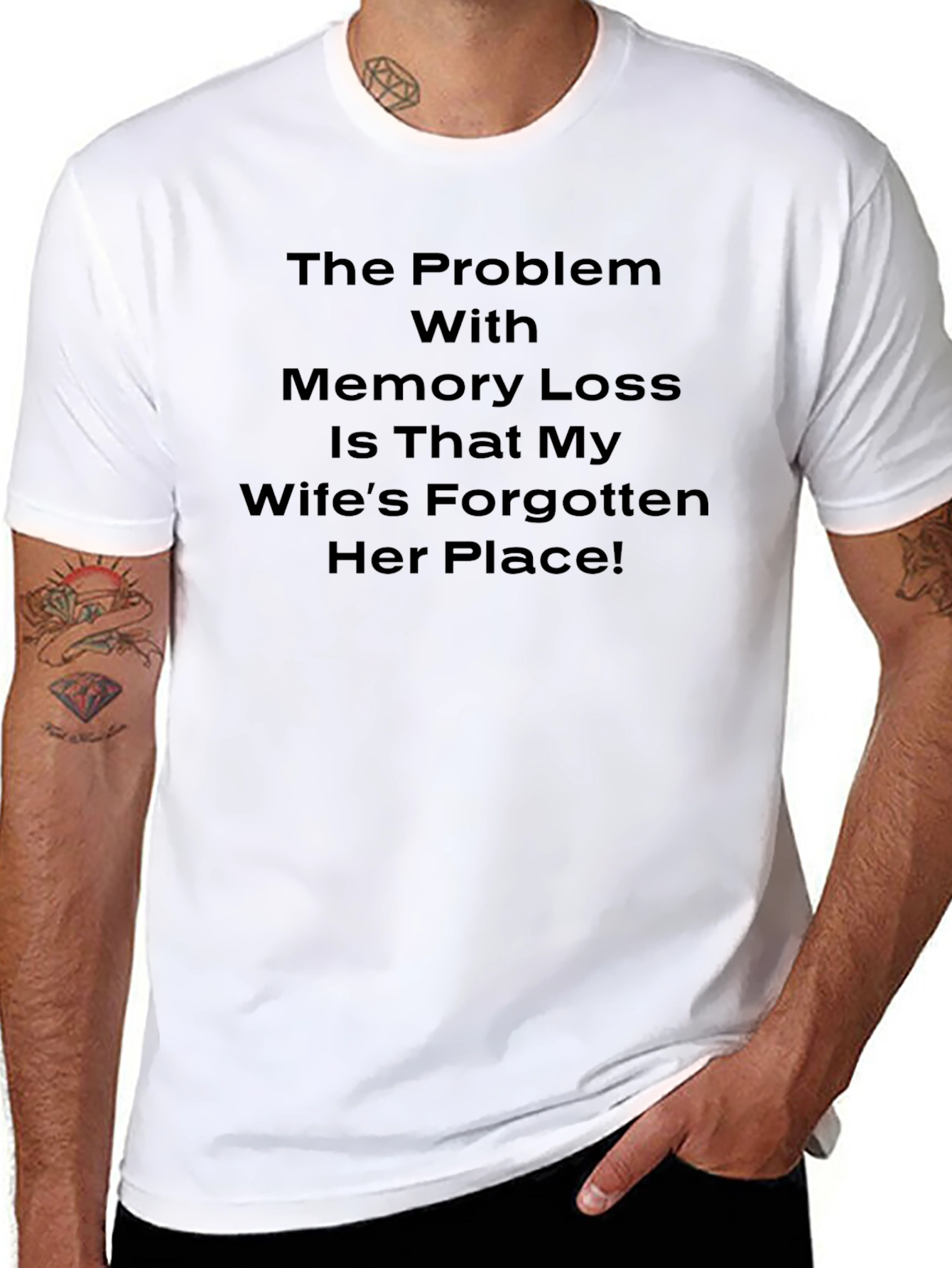 Funny Memory Loss Wife Humor Graphic Tee