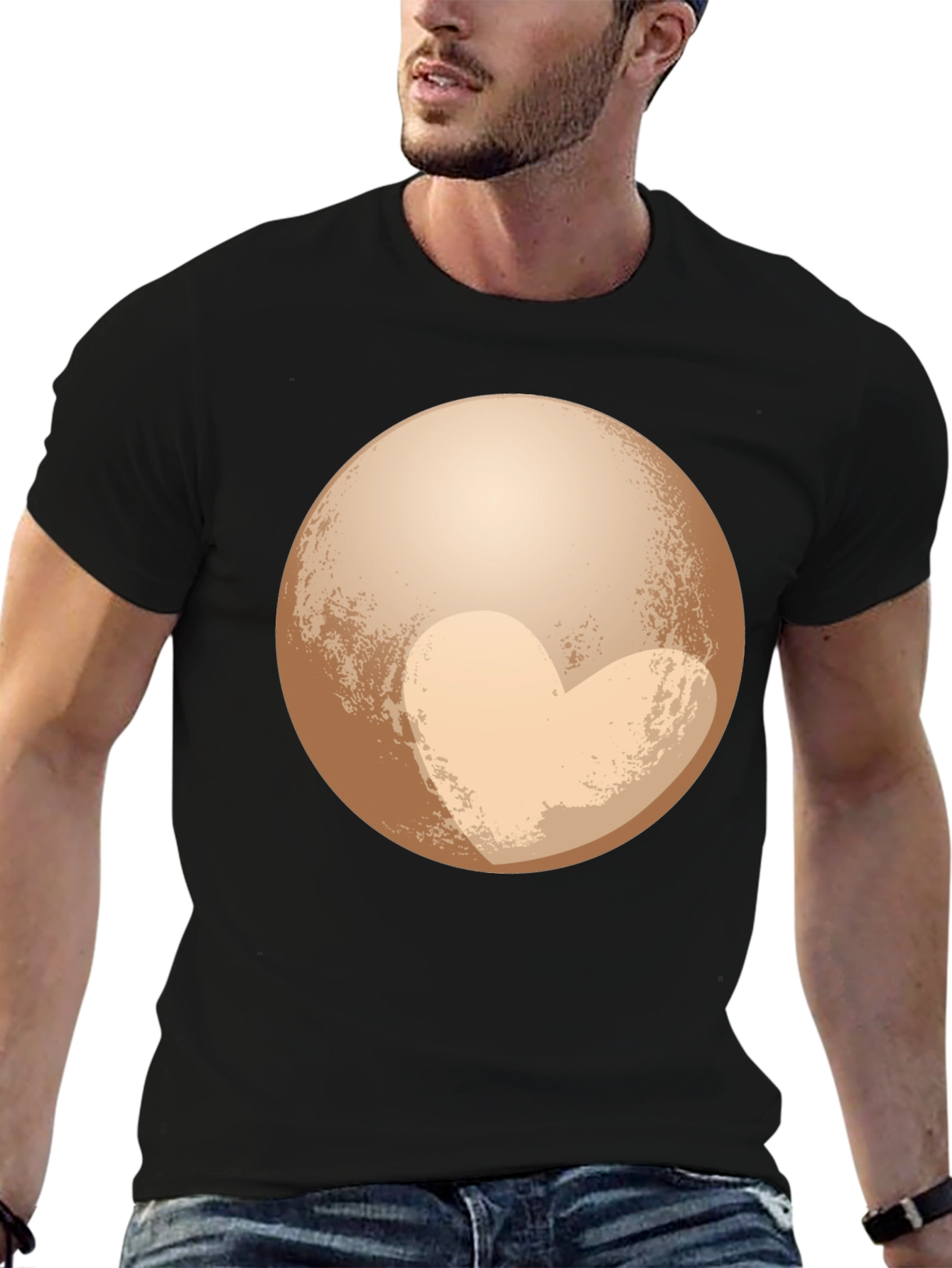 Pluto Heart T-Shirt - Space Lover Tee