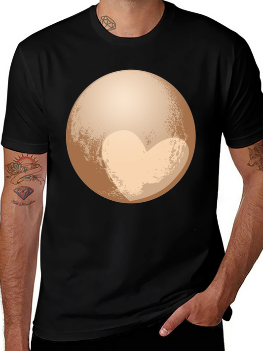 Pluto Heart T-Shirt - Space Lover Tee