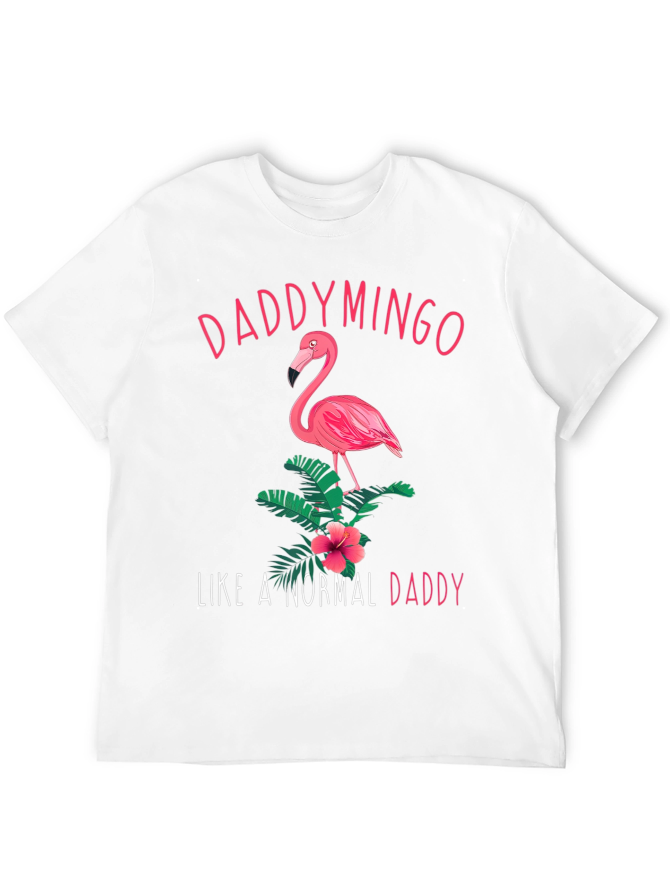 Daddymingo Flamingo Graphic Black T-Shirt