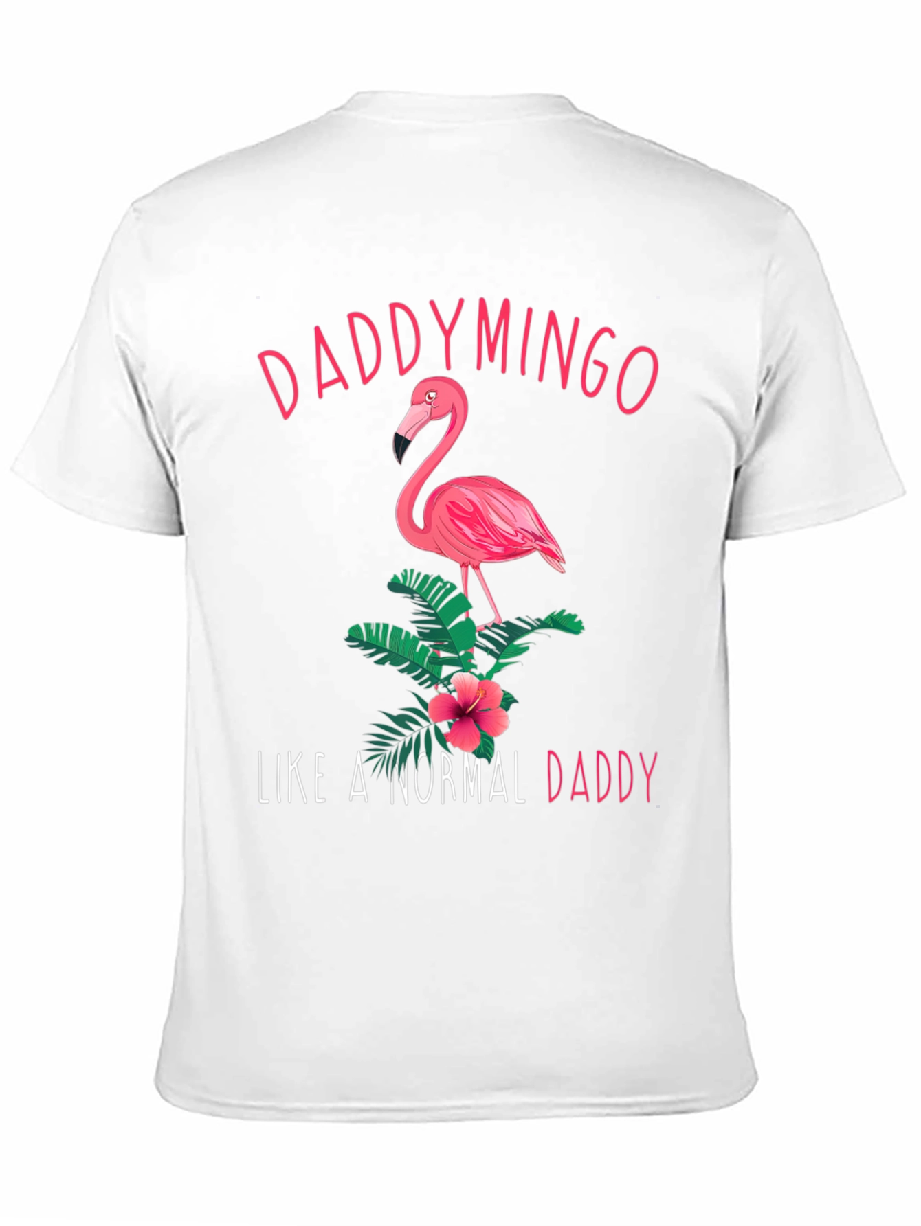 Daddymingo Flamingo Graphic Black T-Shirt