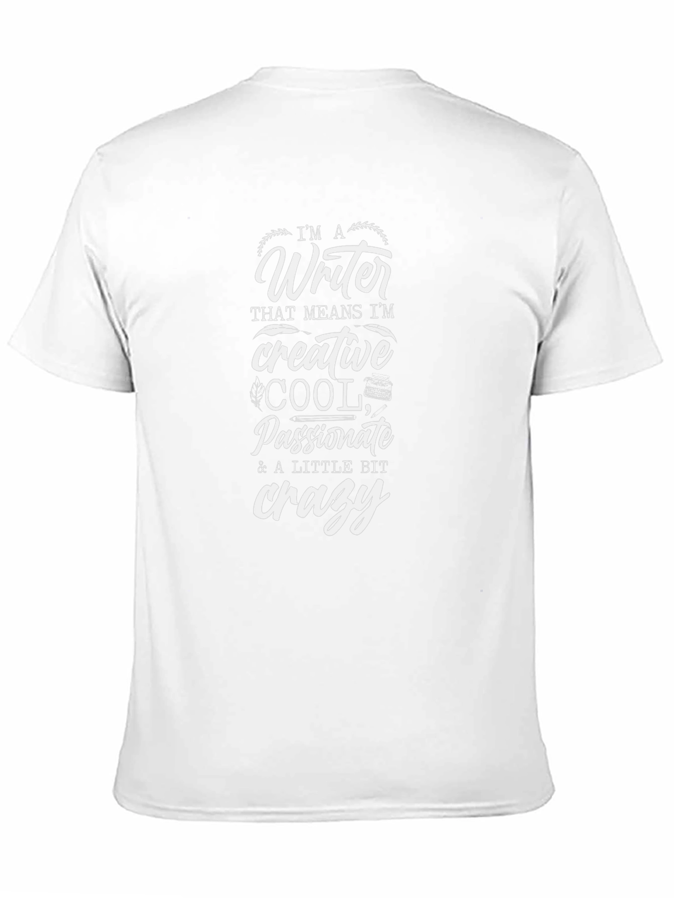Writer Graphic Tee - Creative Cool & Crazy T-Shirt