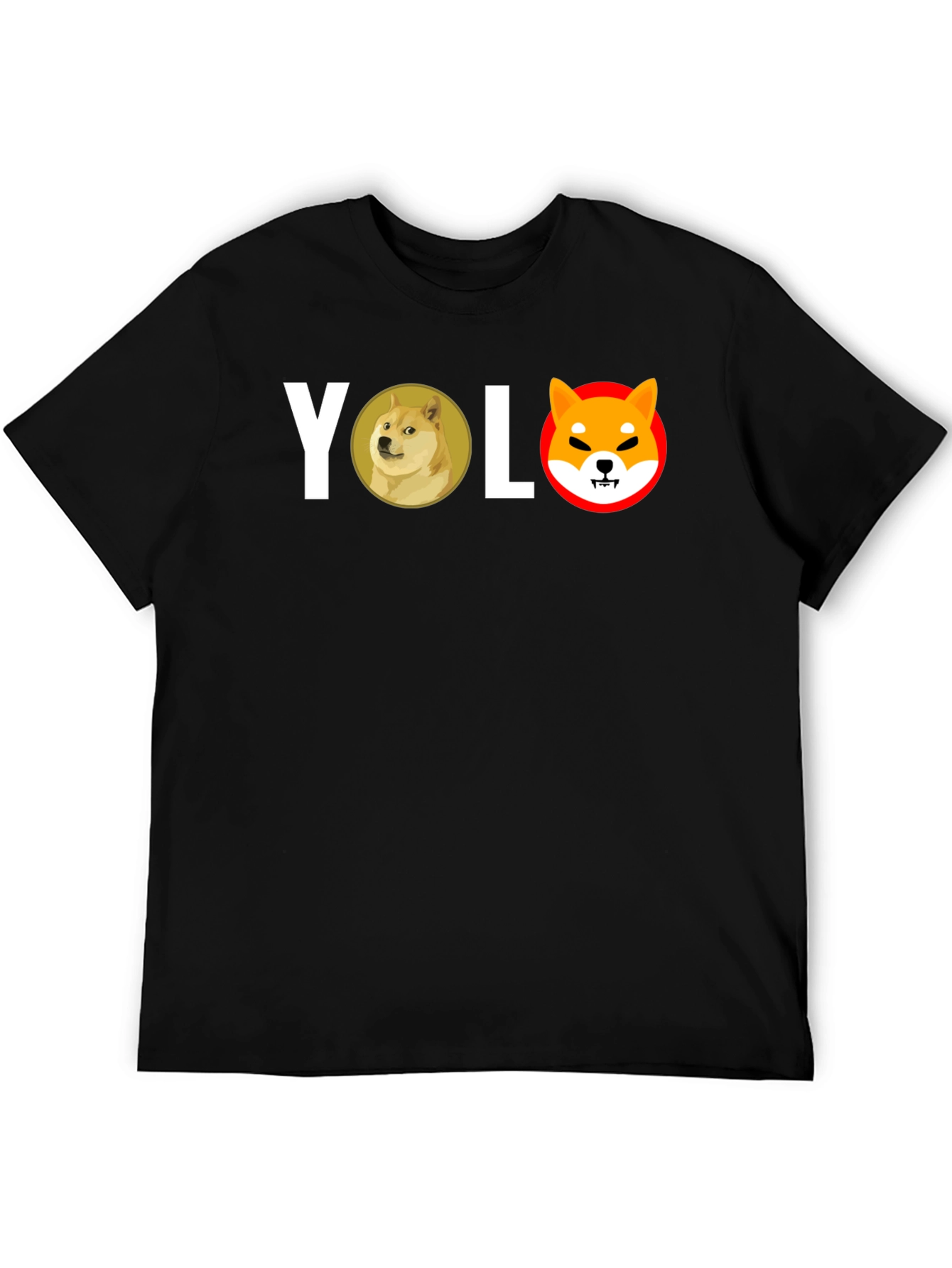 YOLO Doge Shiba Black T-Shirt