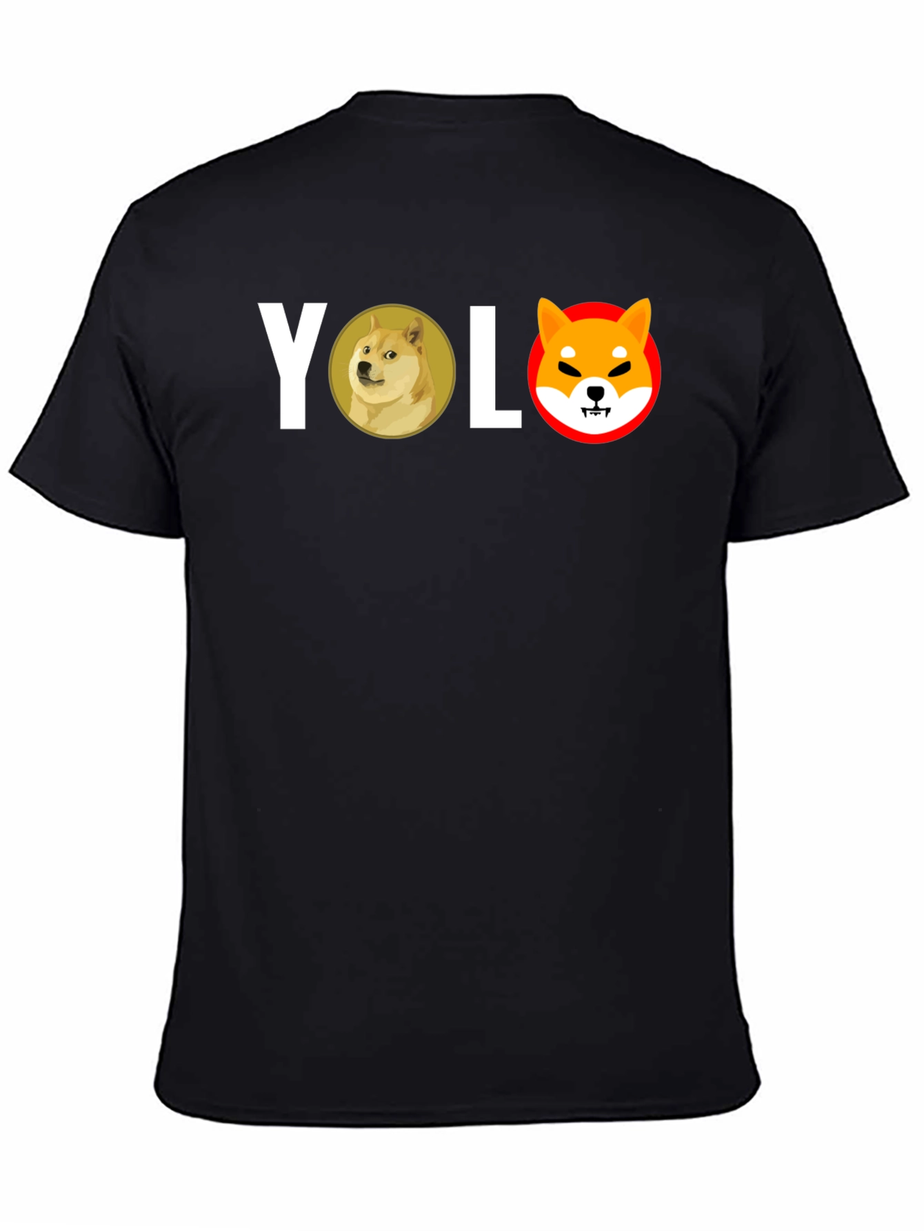 YOLO Doge Shiba Black T-Shirt