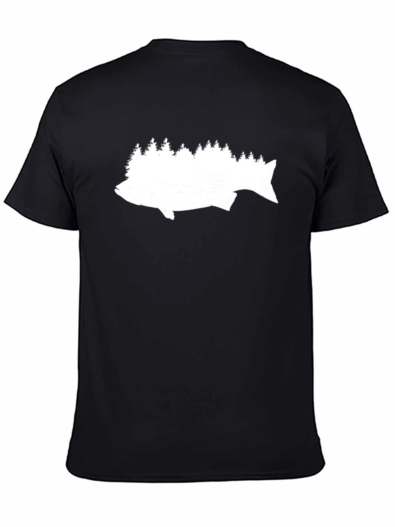 Fish and Forest Black Tee