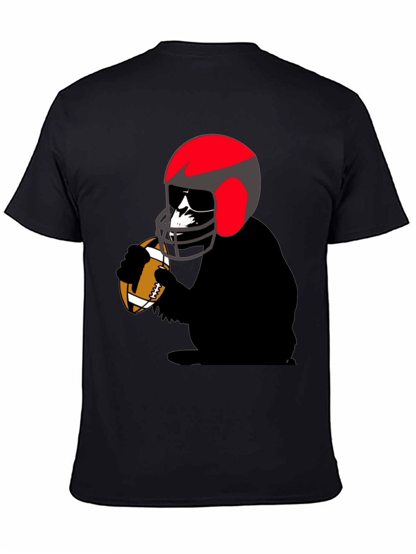 Football Gorilla Graphic T-Shirt