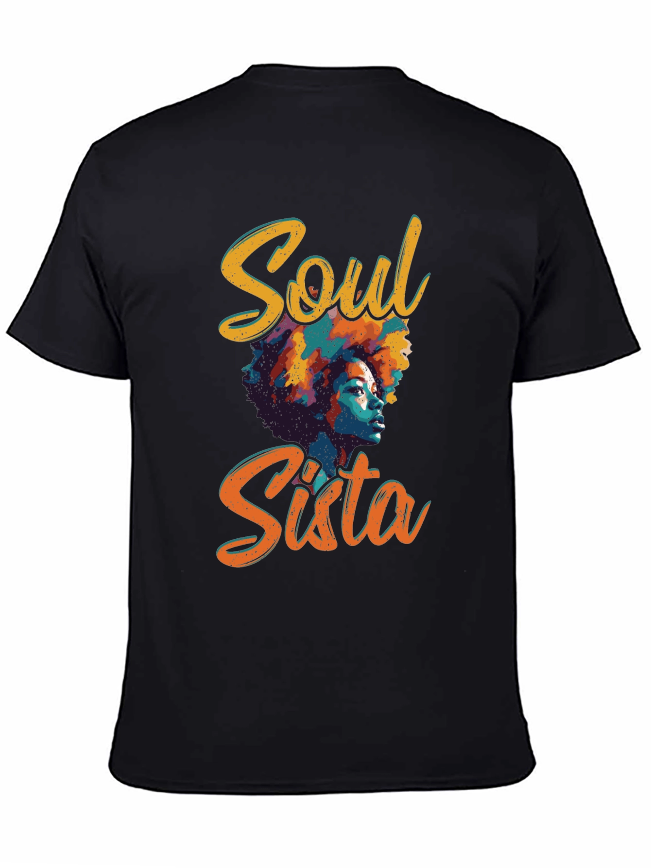 Soul Sista Graphic Tee - Black