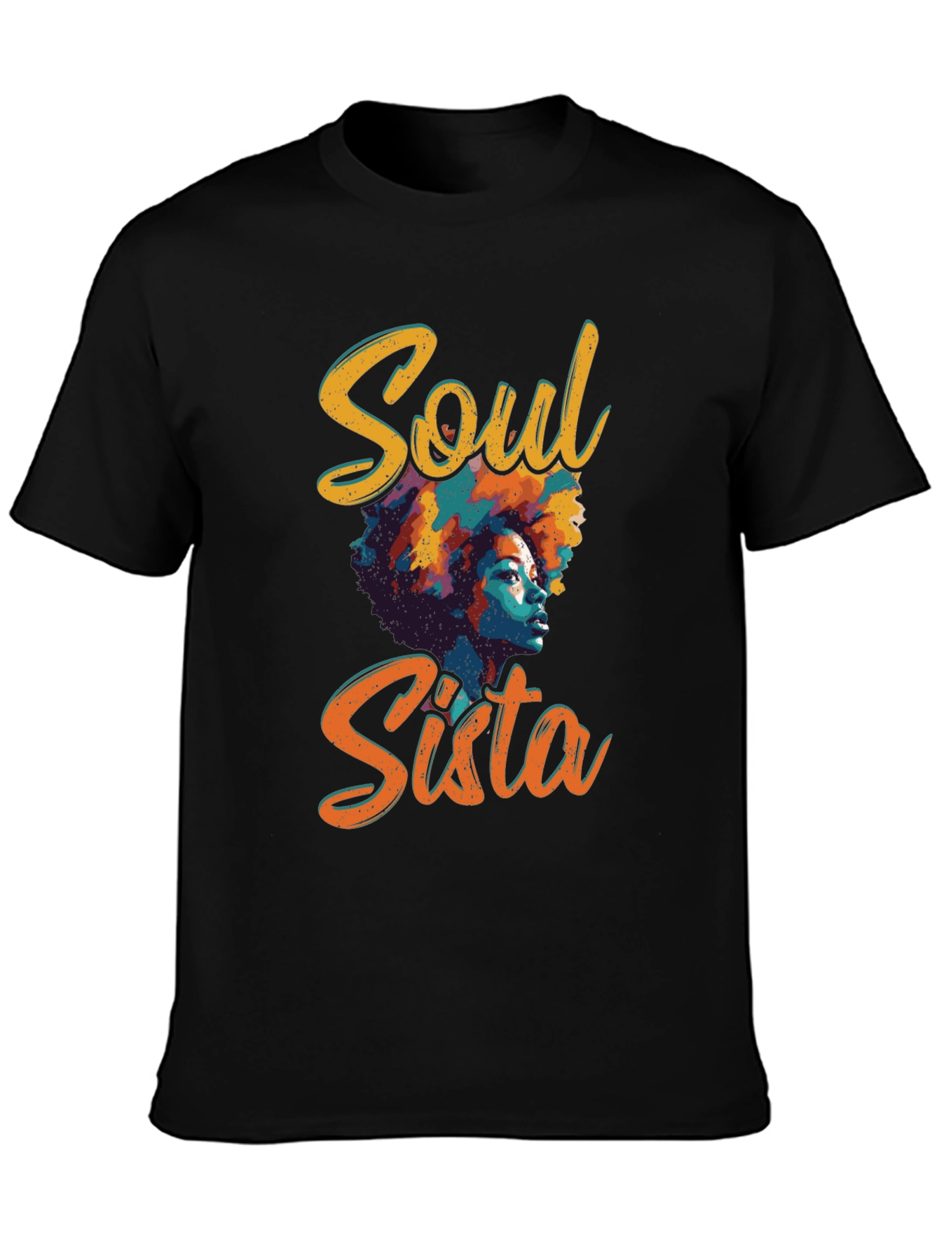 Soul Sista Graphic Tee - Black