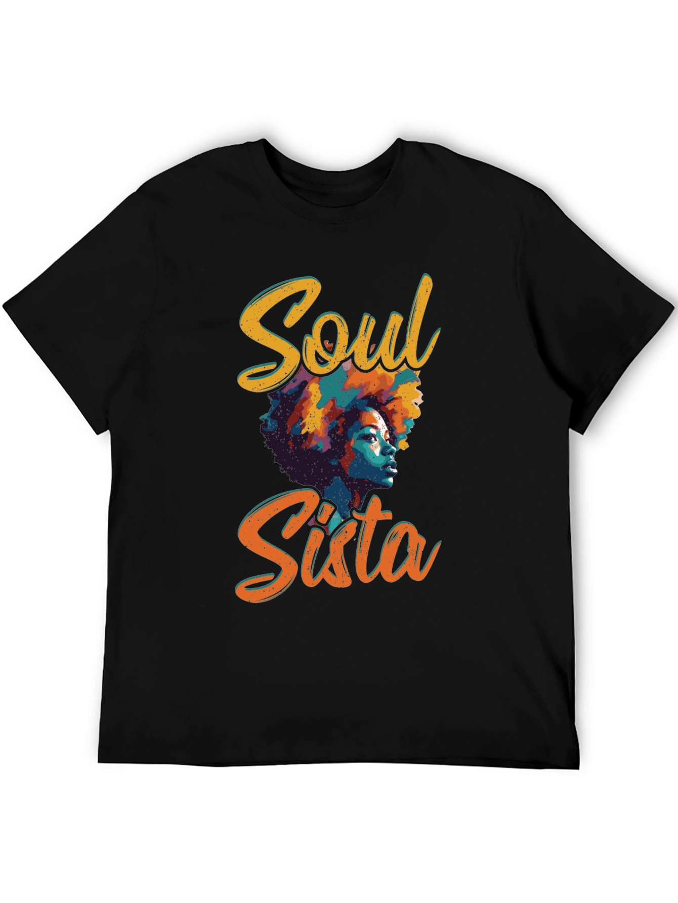Soul Sista Graphic Tee - Black