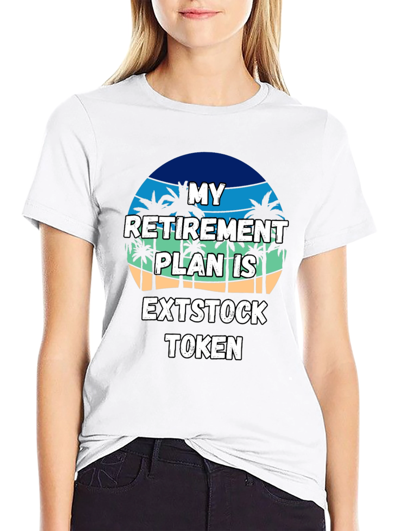 My Retirement Plan EXTSTOCK TOKEN Black T-Shirt